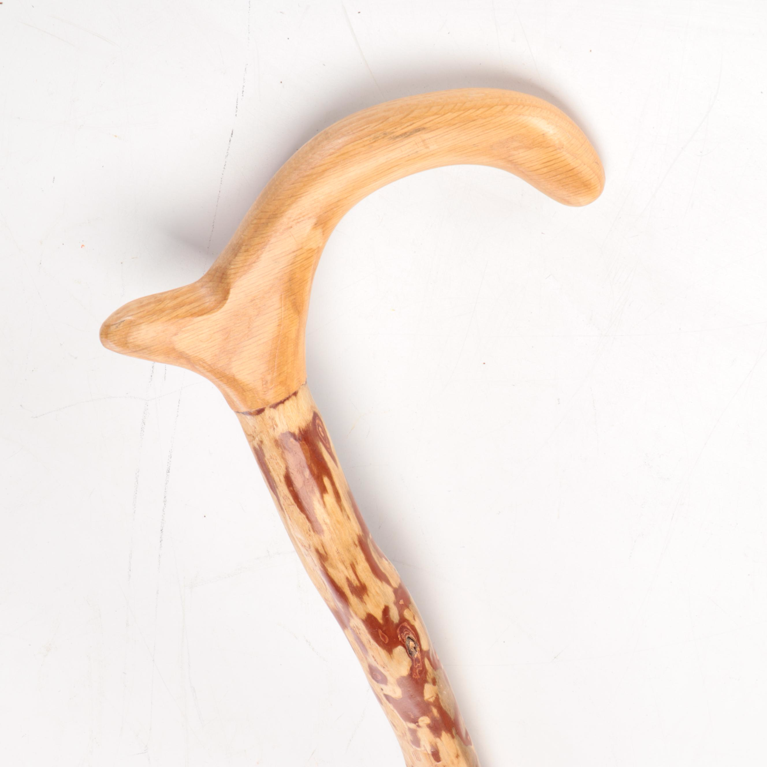 Hand-Carved Wooden Walking Sticks