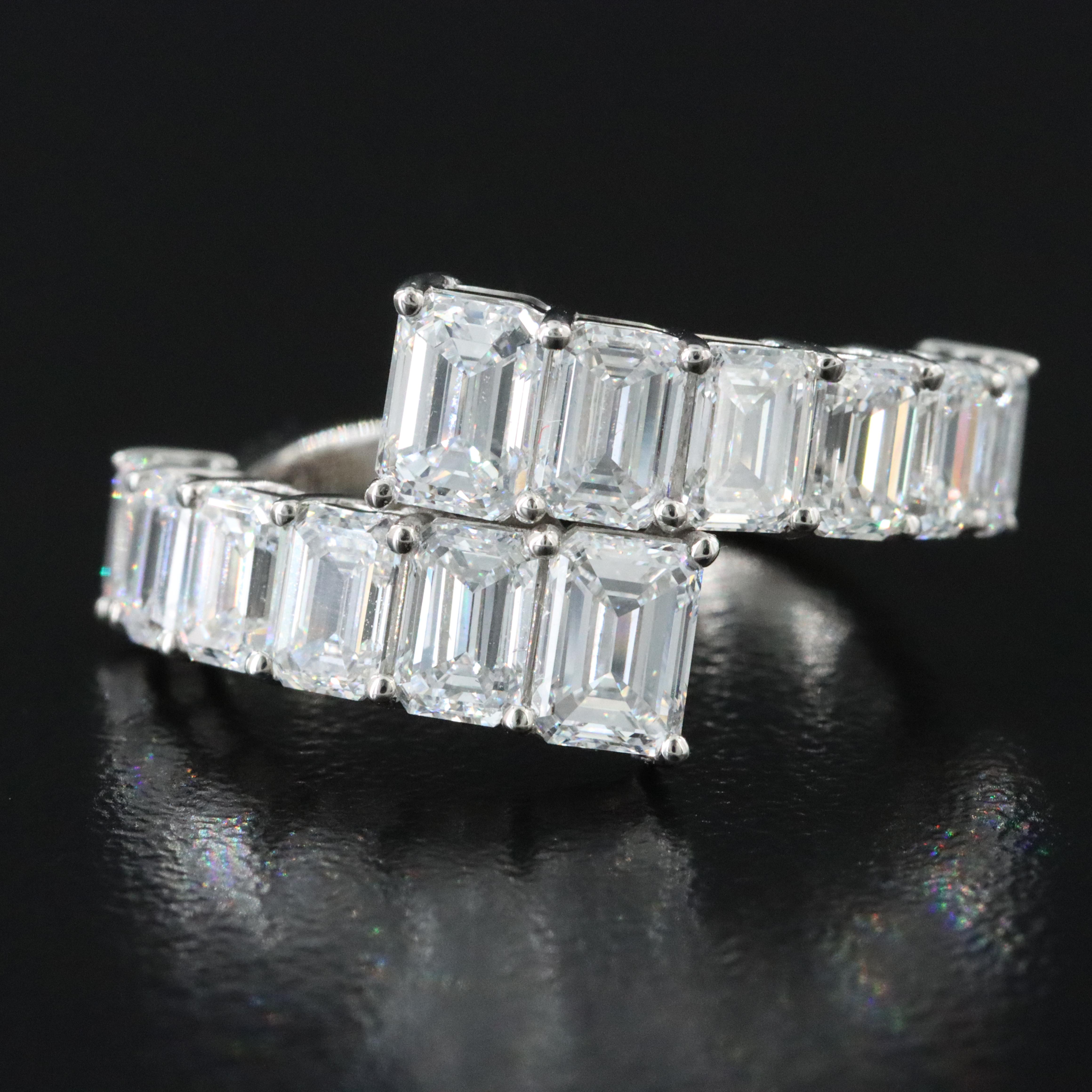 Platinum 4.34 CTW Lab Grown Diamond Ring