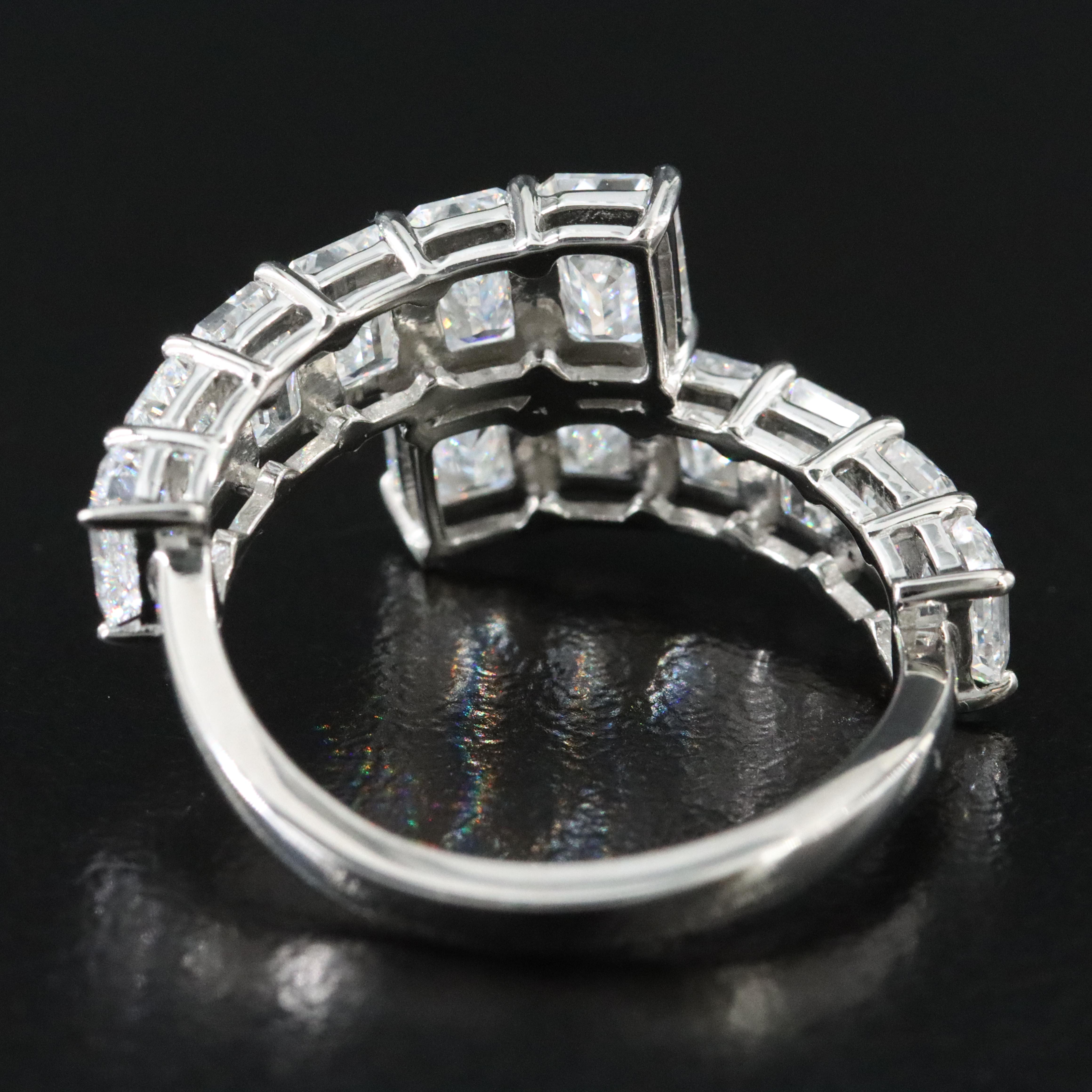 Platinum 4.34 CTW Lab Grown Diamond Ring