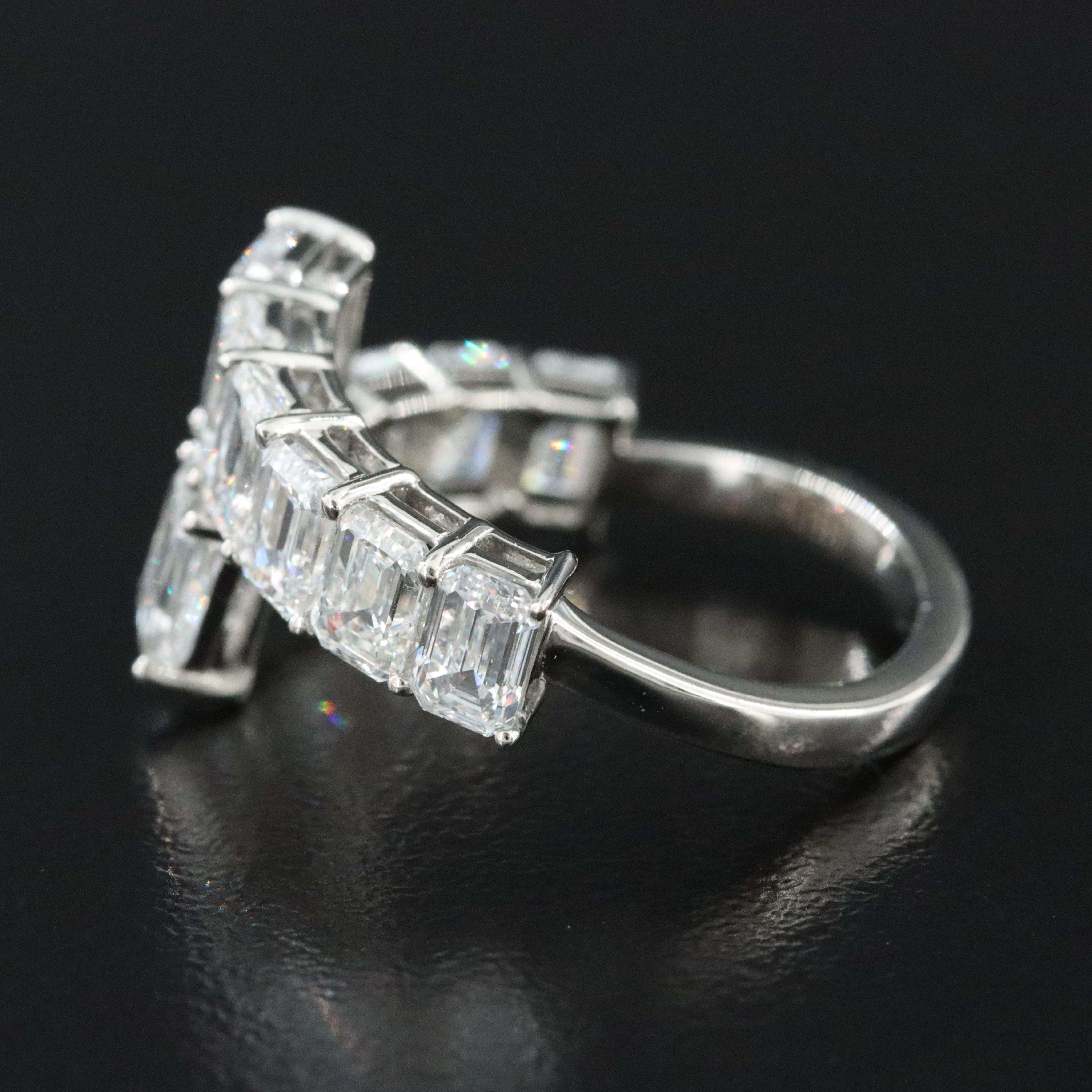Platinum 4.34 CTW Lab Grown Diamond Ring