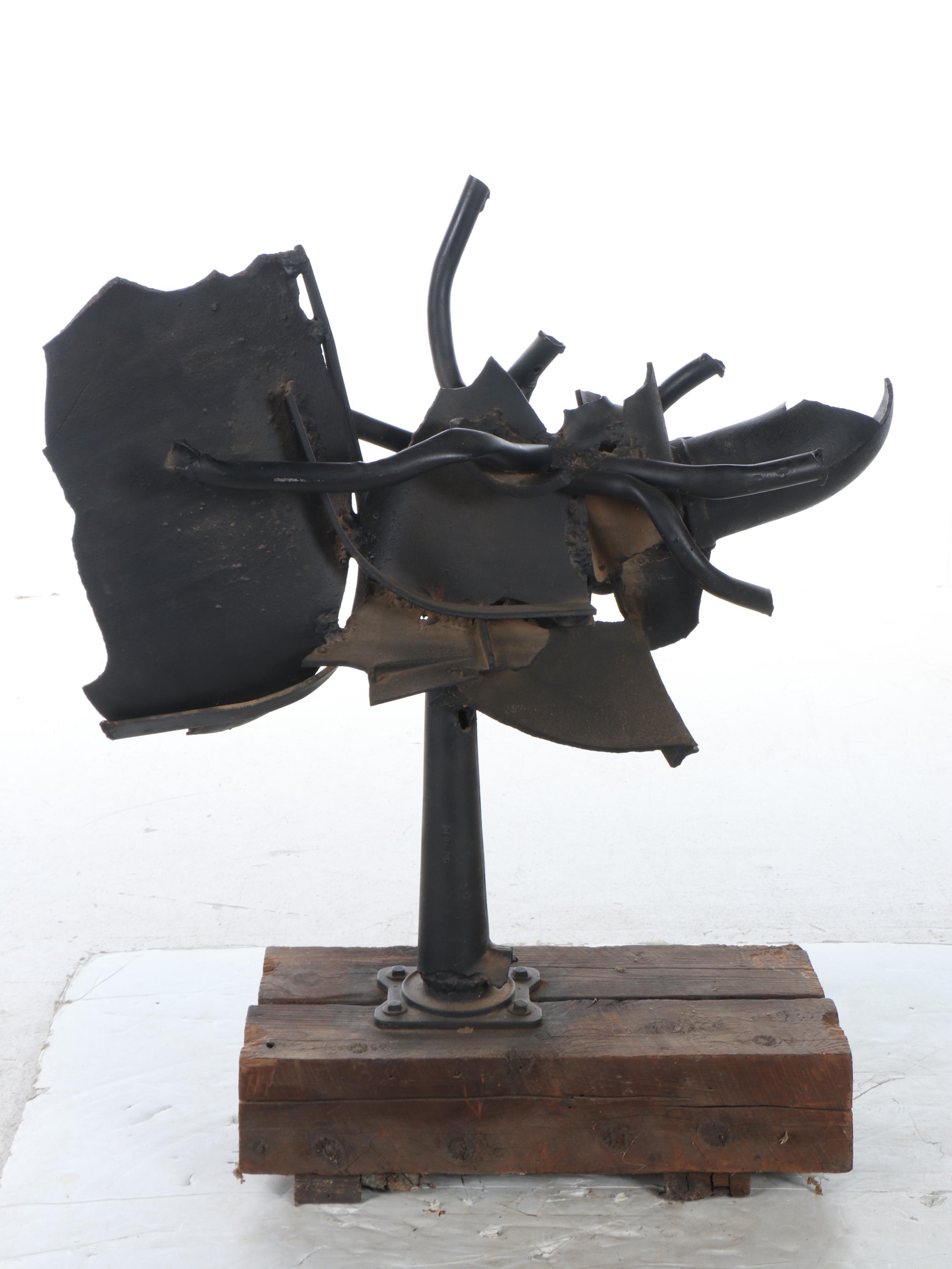 Robert Beaven Industrial Metal Sculpture, Late 20th Century