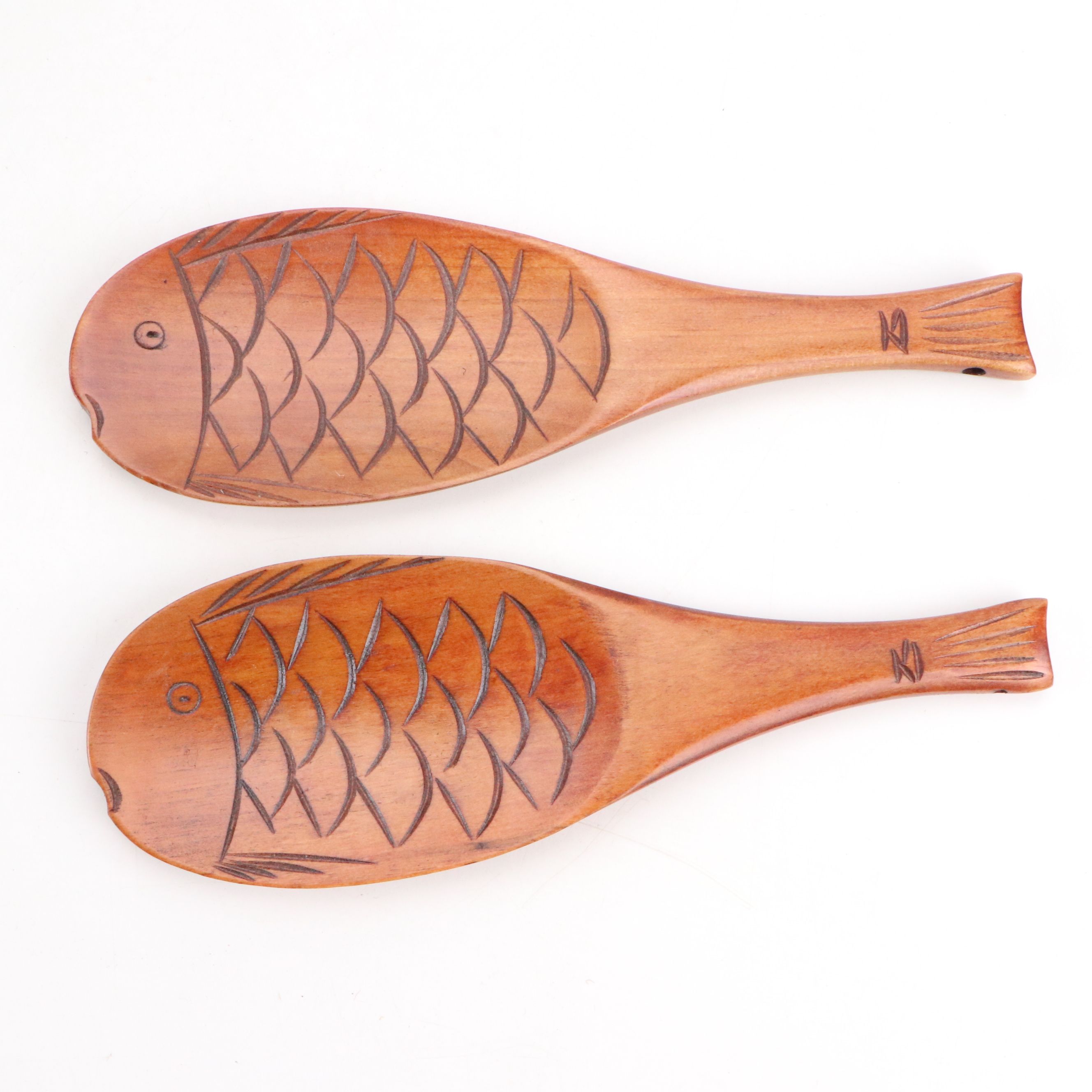 Continental Folk Art Horse Shepherd's Cup with Hand-Carved Wooden Spoons, 1980s