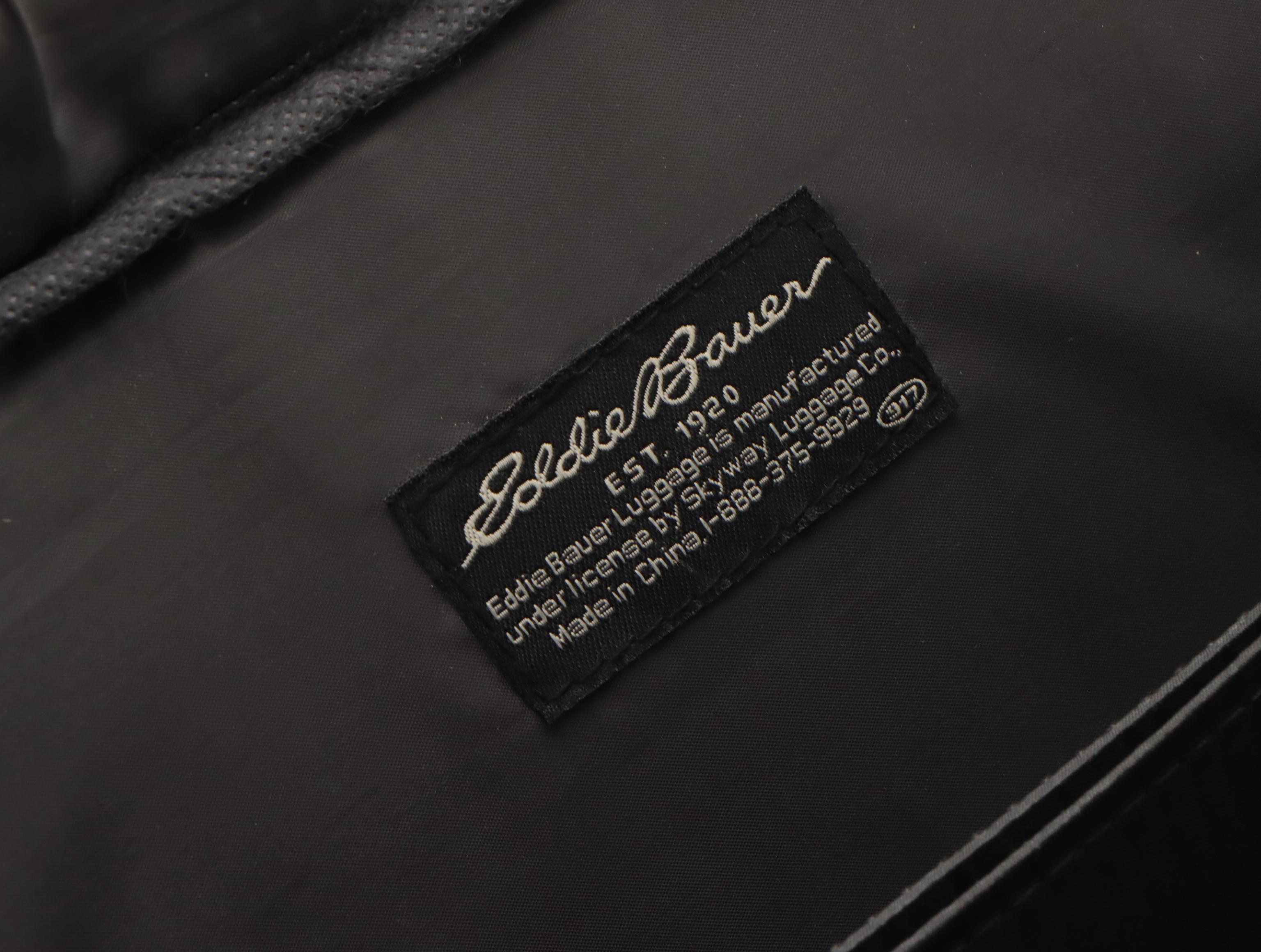 Eddie Bauer Padded Messenger Bag in Grey Nylon