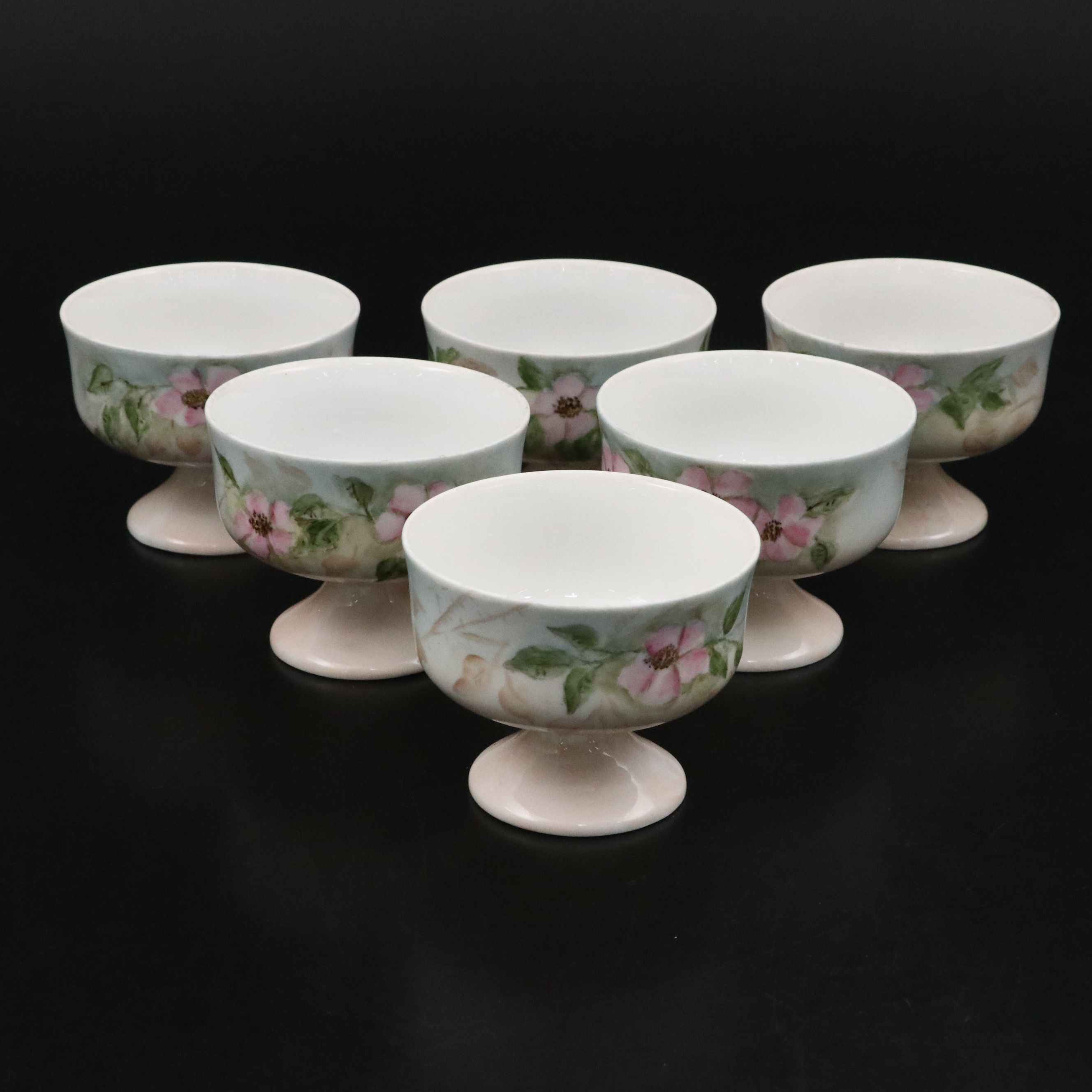 Hobbyist Hand-Painted Porcelain Dinnerware, Early to Mid-20th Century