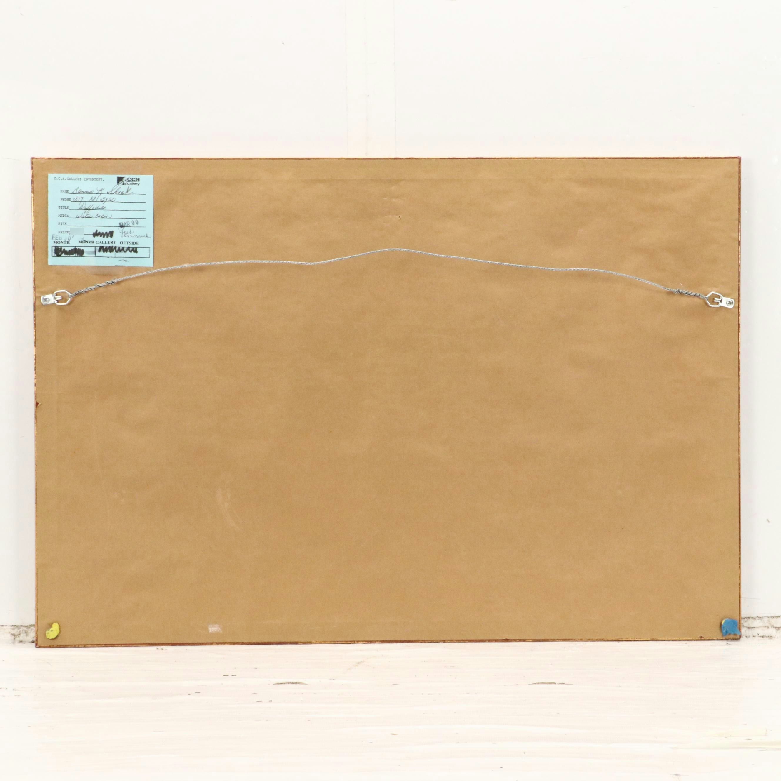 Bonnie K. Shock Watercolor Painting "Daffodils," Late 20th Century