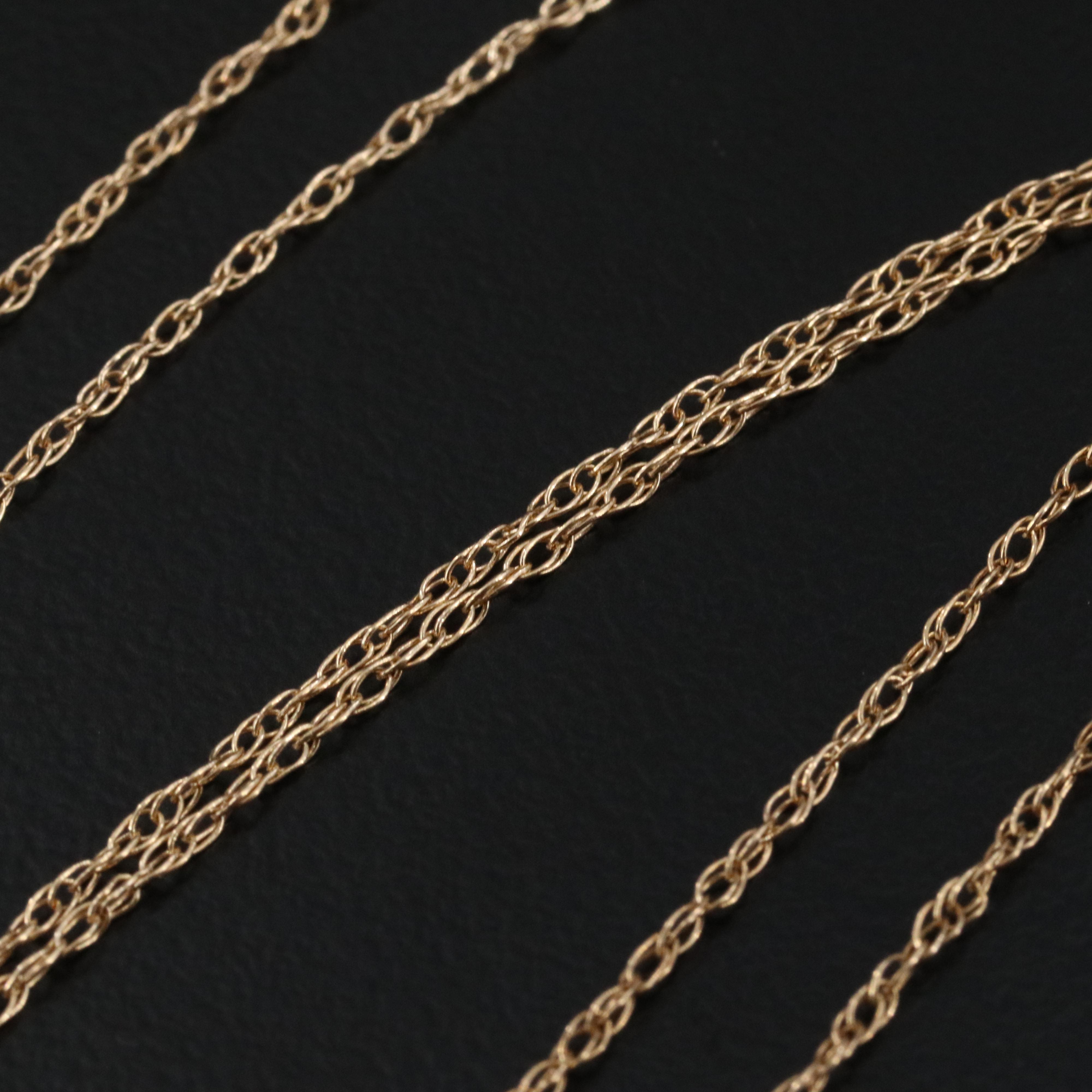 14K 0.33 CT Diamond Pendant Necklace