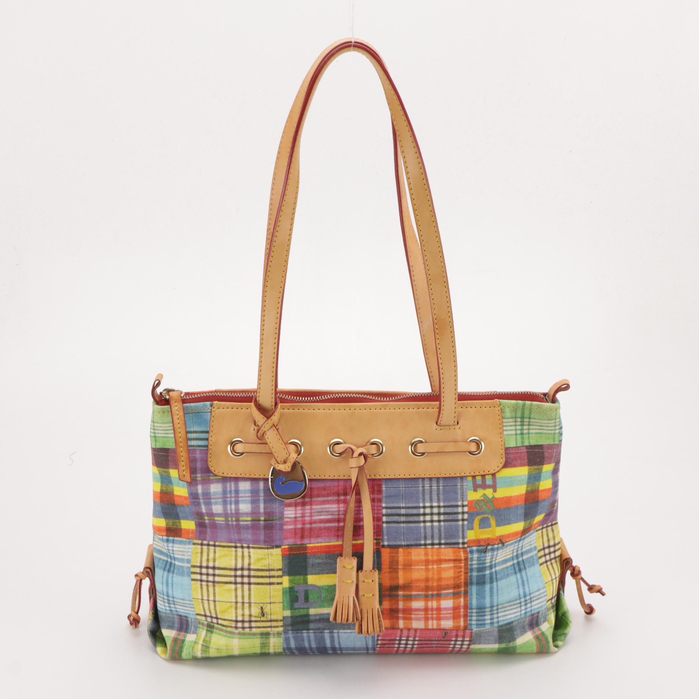 Dooney & Bourke Blue Nylon Hobo and Plaid Shoulder Bags with Michal Kors Bags