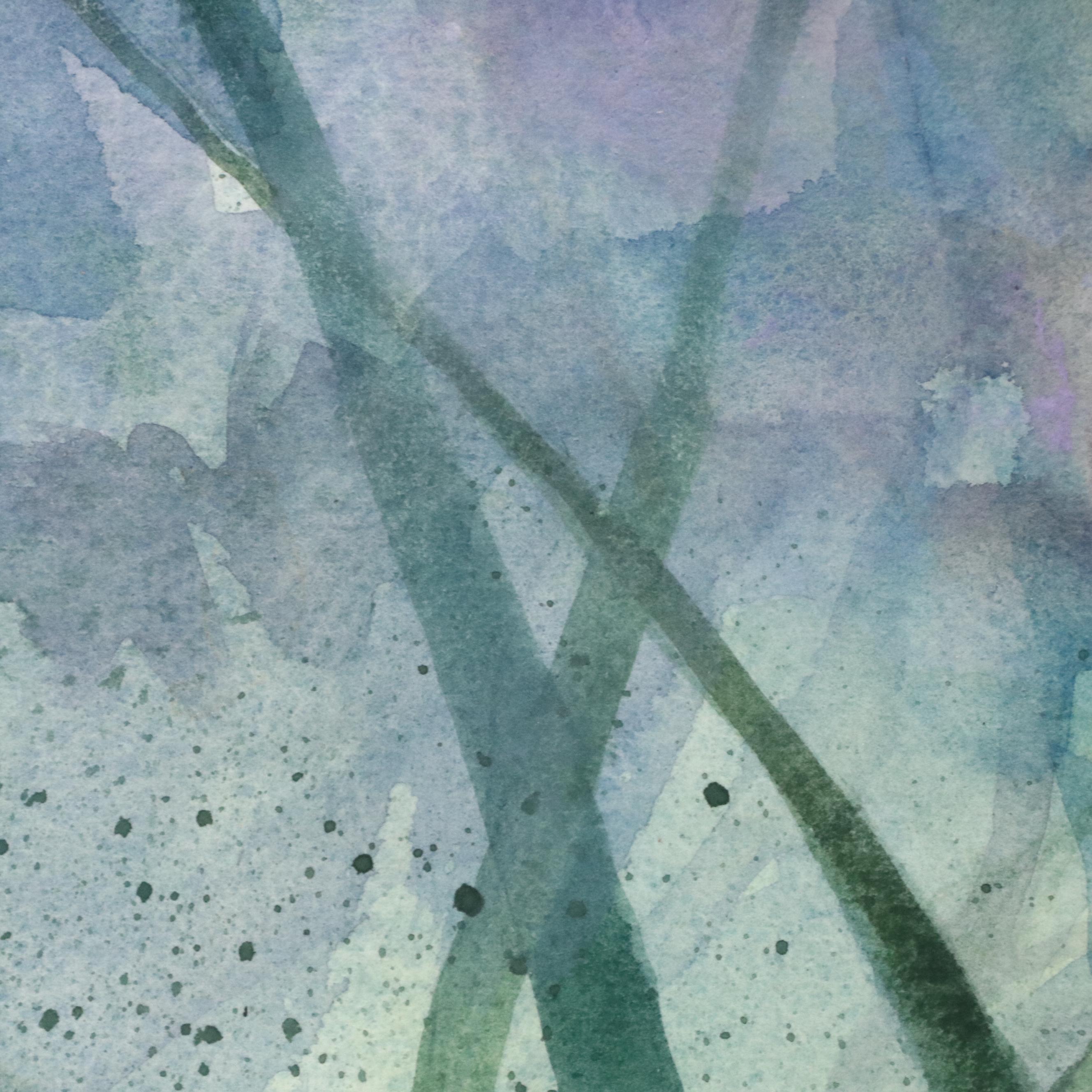 Henry Bell Floral Watercolor Painting "Back Together," Late 20th Century