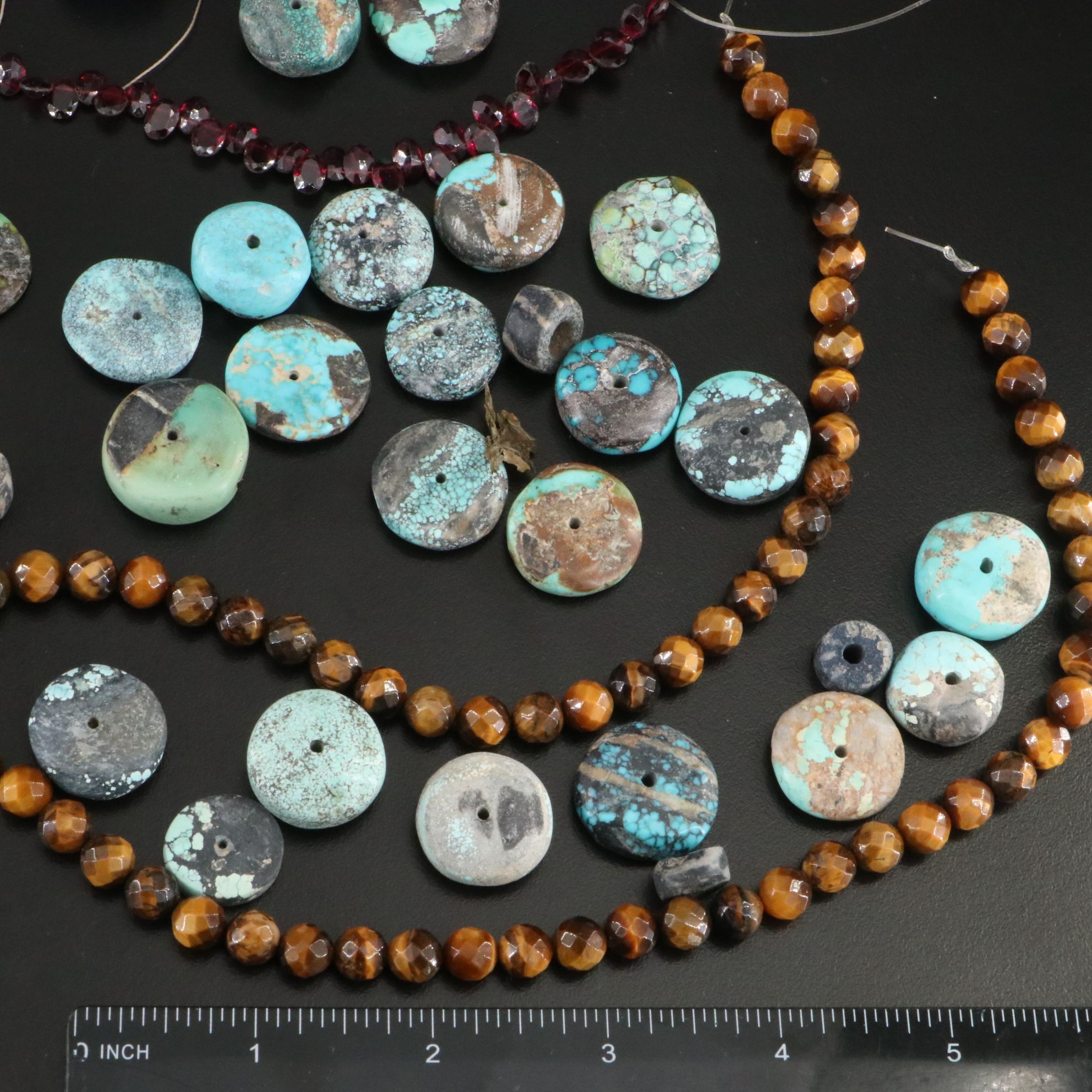 Turquoise, Jasper and Lapis Lazuli Featured in Beads and Hanks