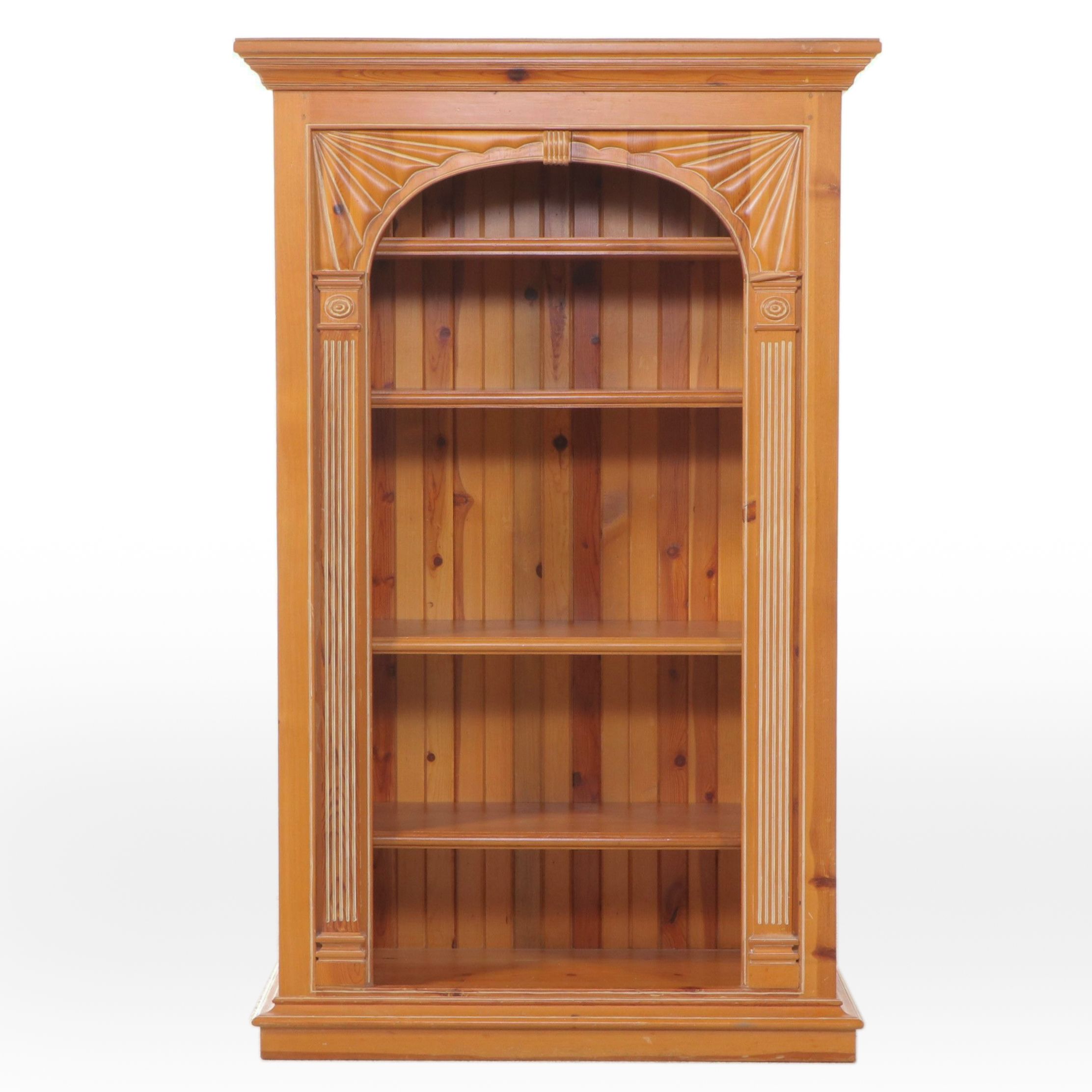 Carved Pine Bookcase