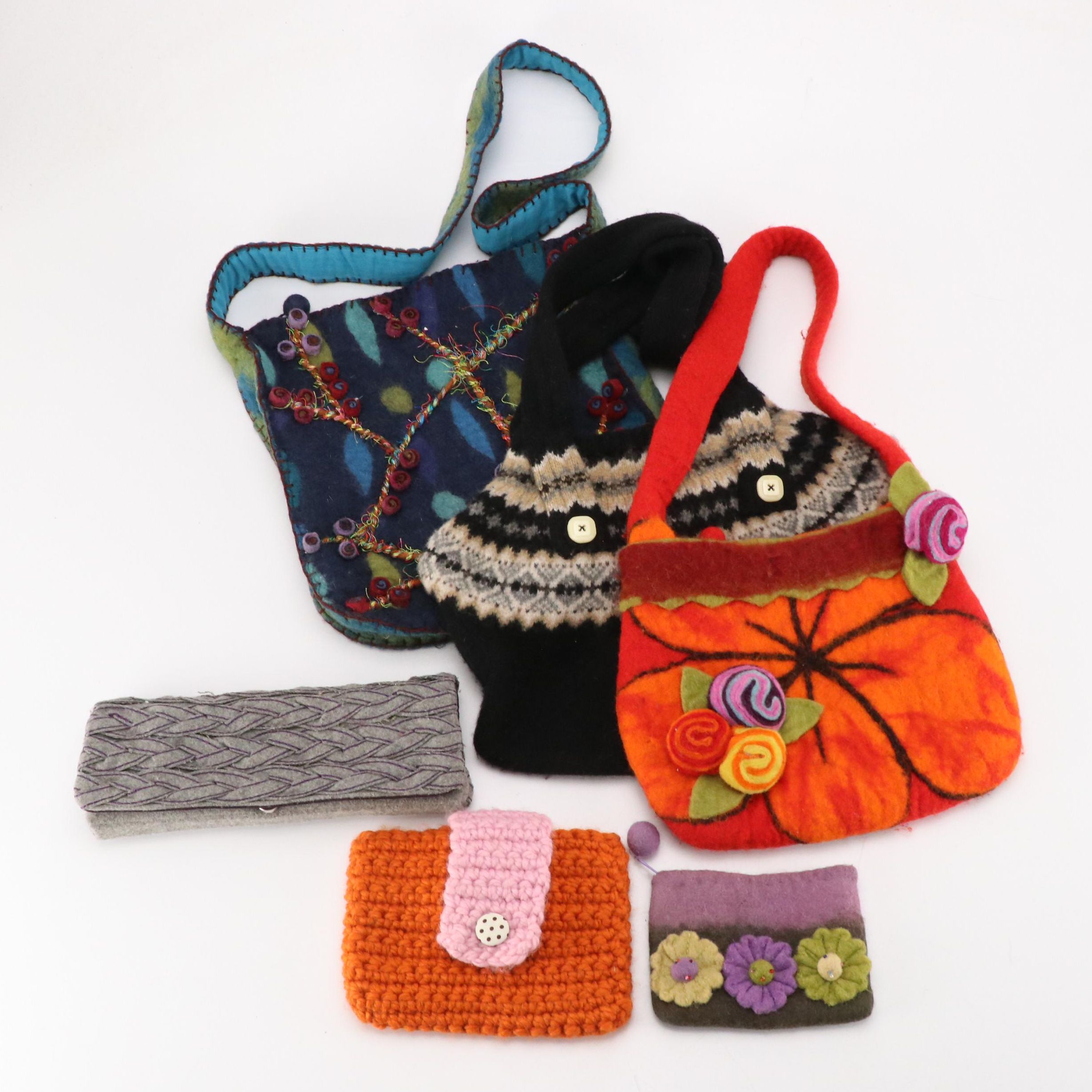 Desiree Original Reworked Sweater Bag, Other Wool Felt Bags, Pouches, and More