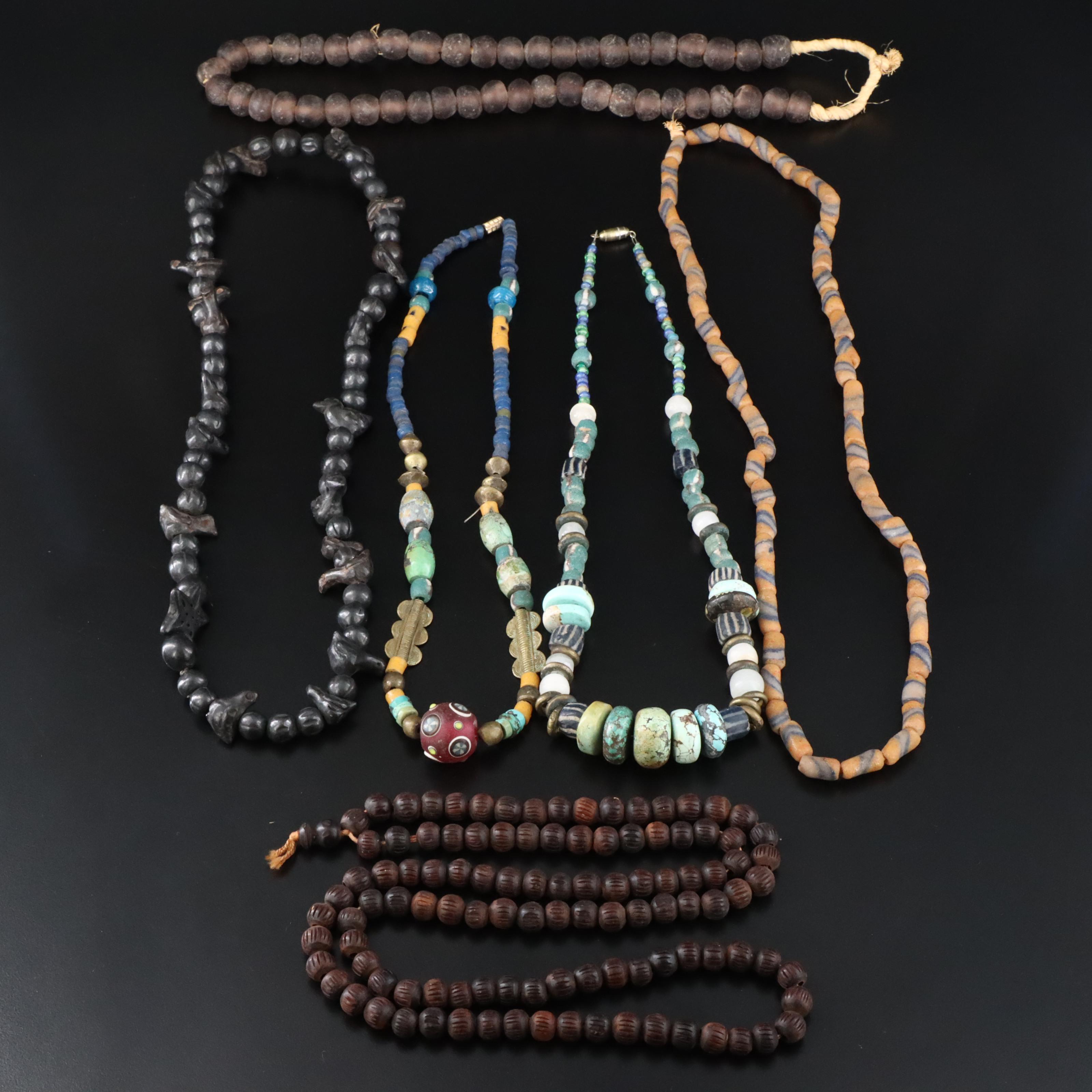 Oaxacan, African Krobo Beads and Turquoise Featured in Necklaces and Beads