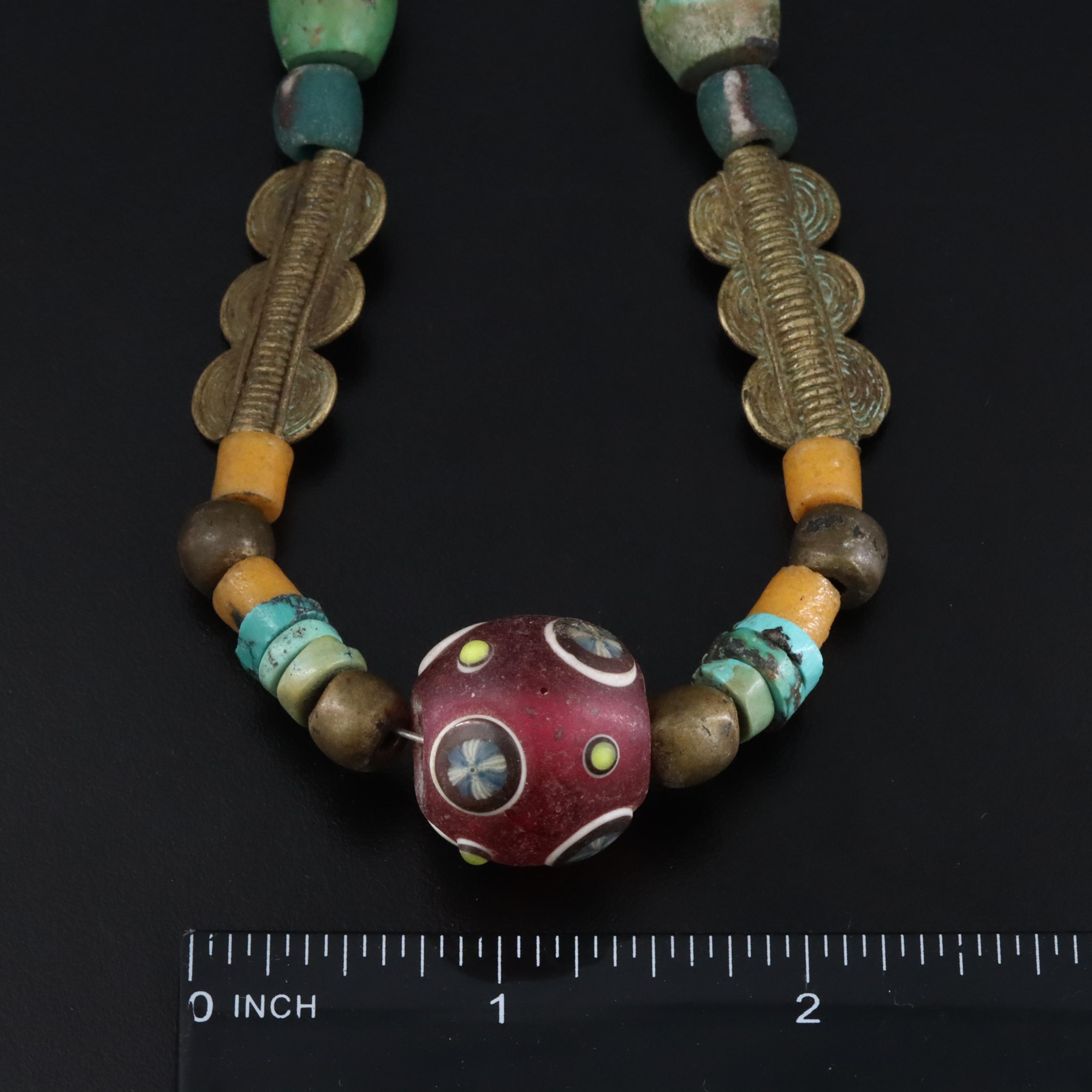 Oaxacan, African Krobo Beads and Turquoise Featured in Necklaces and Beads