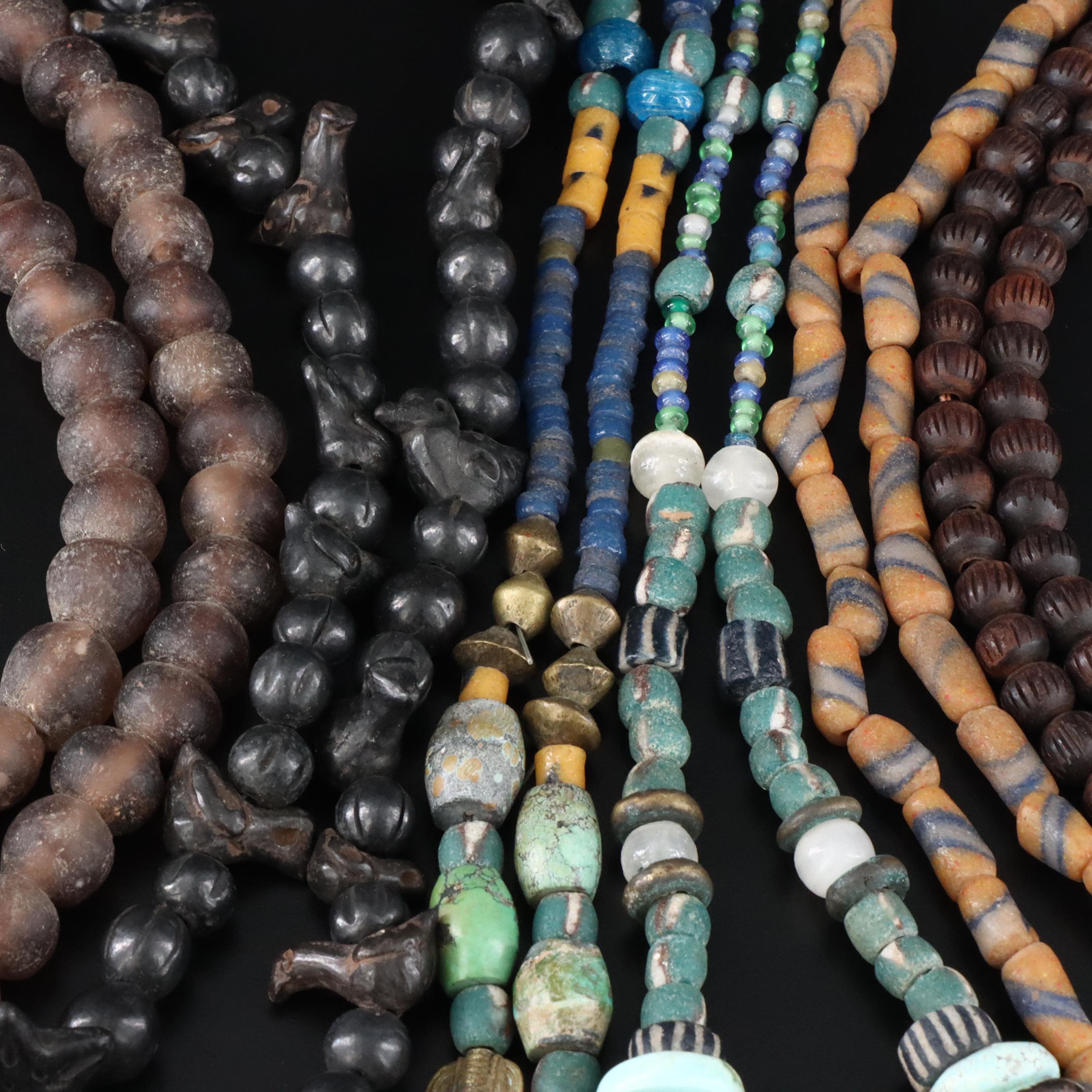 Oaxacan, African Krobo Beads and Turquoise Featured in Necklaces and Beads
