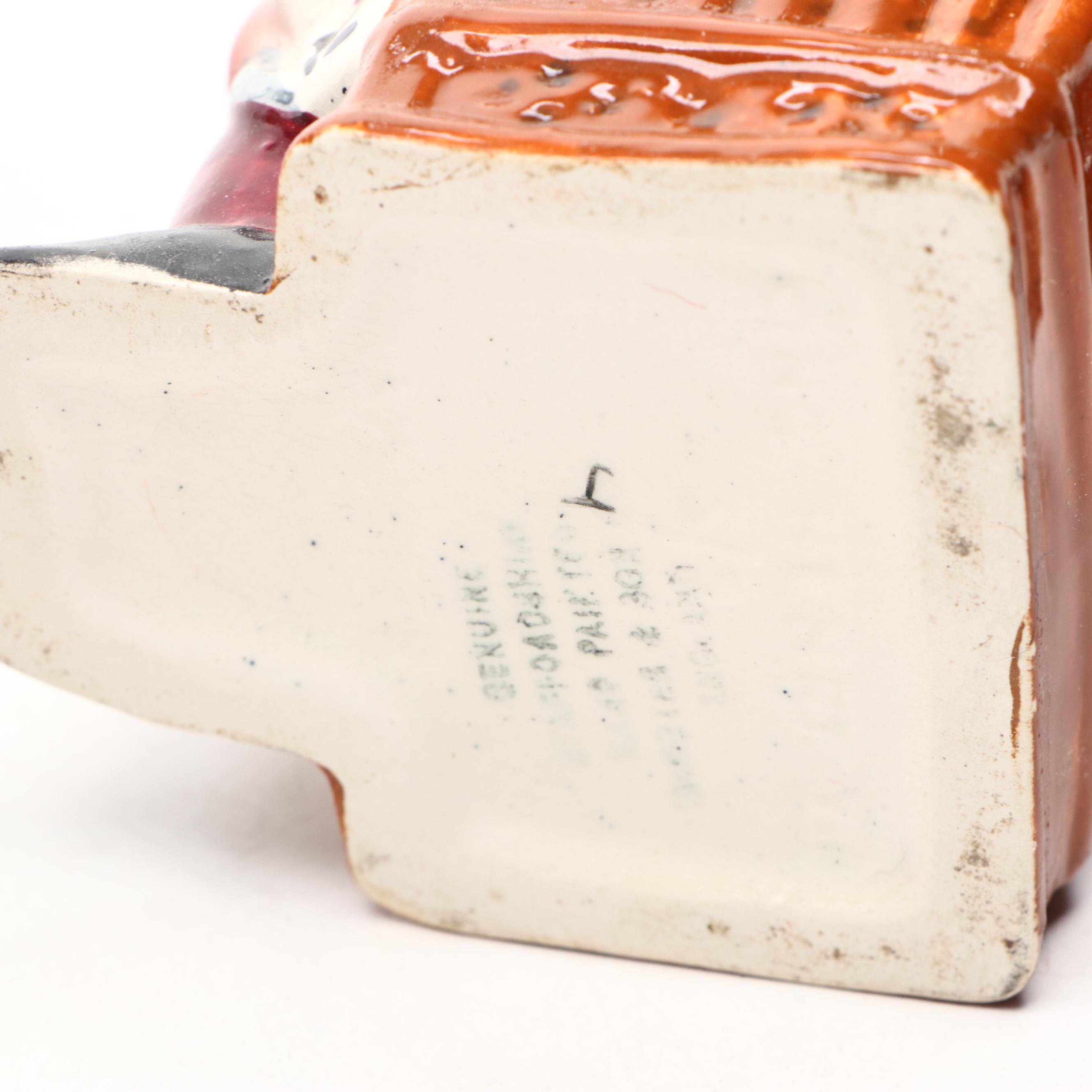 Staffordshire Ware, Sterling with Other English Ceramic Character Jugs