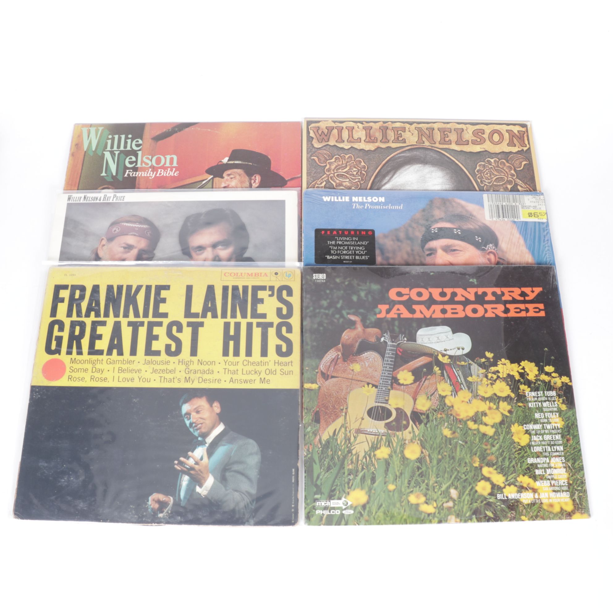 Jim Reeves, Frankie Laine, Willie Nelson & More Vinyl Record Albums
