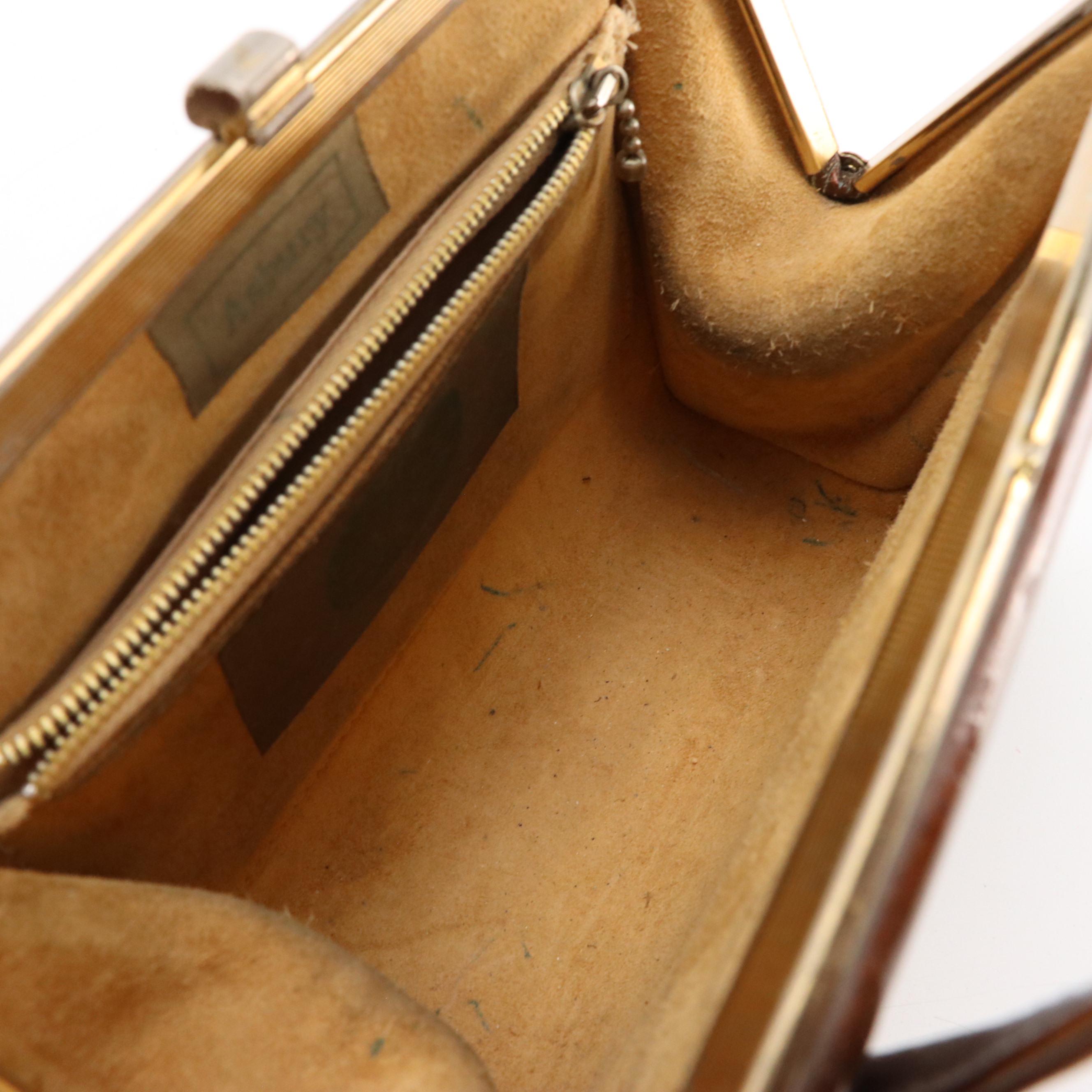 Coach Top-Stitched Suede Shoulder Bag & Asbury Vintage Patent Leather Frame Bag