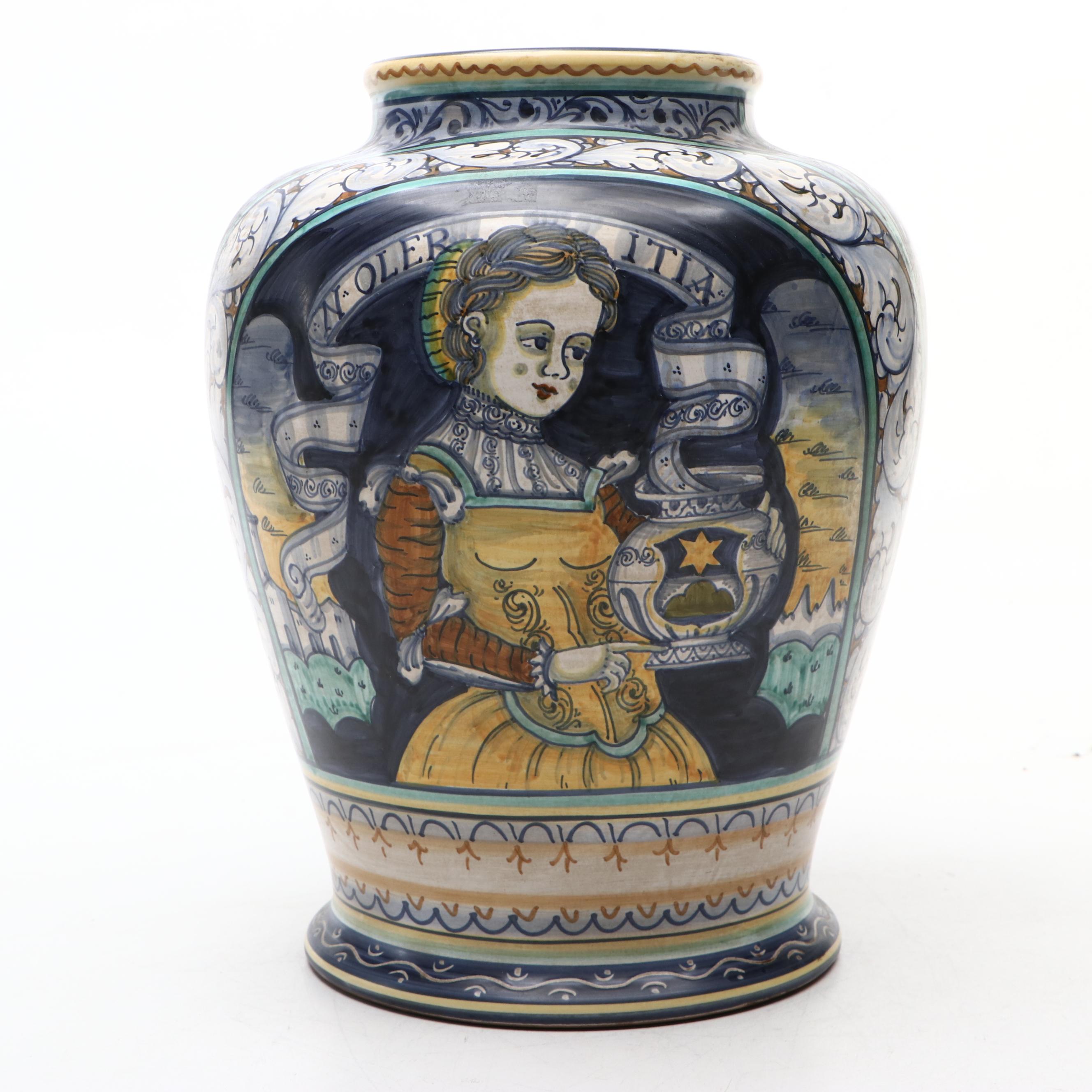 Italian Majolica Jar