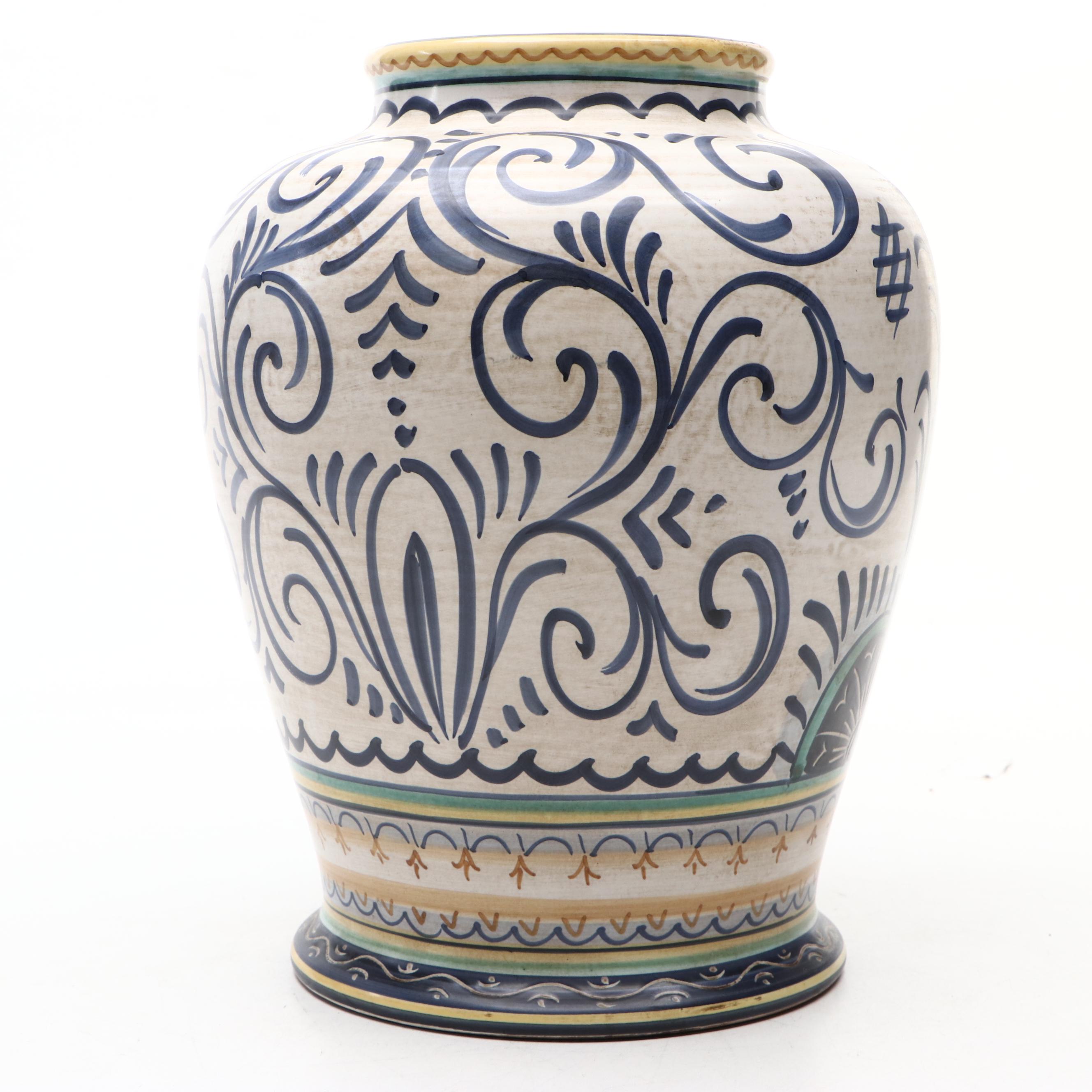 Italian Majolica Jar