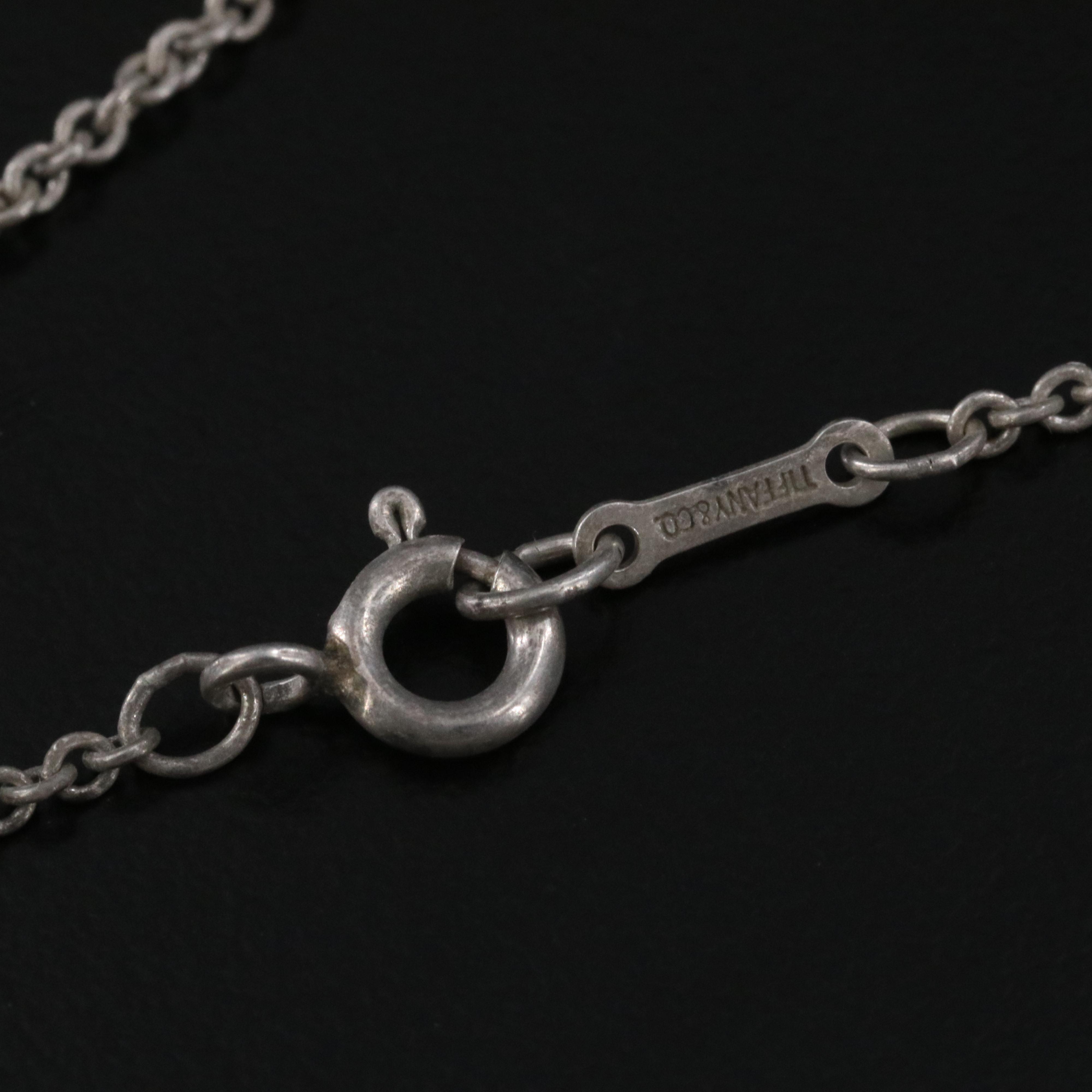 Elsa Peretti for Tiffany & Co. Open Heart Sterling Pendant Necklace