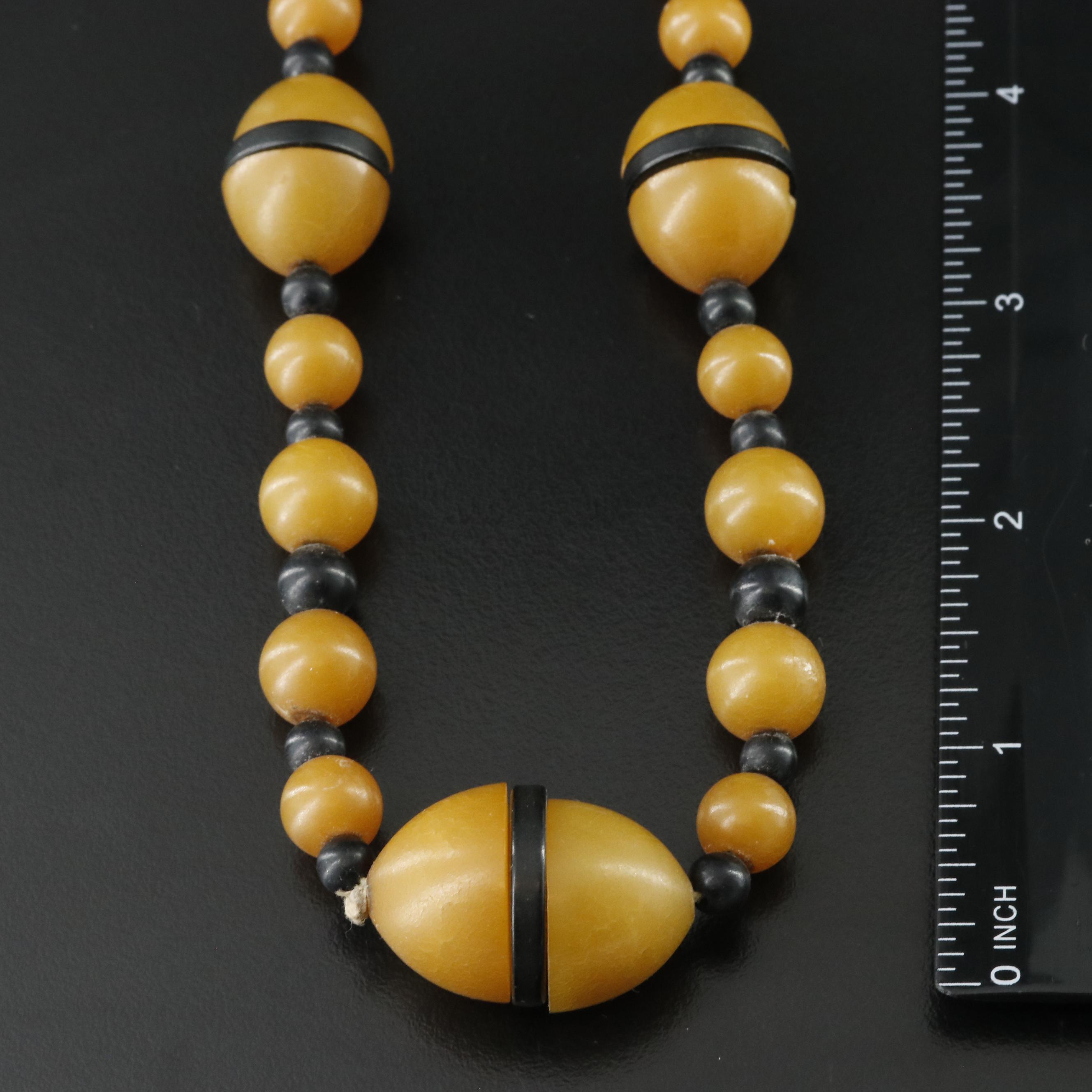 Early Plastic Crib Toy Brooch and Necklace Including Bakelite Button