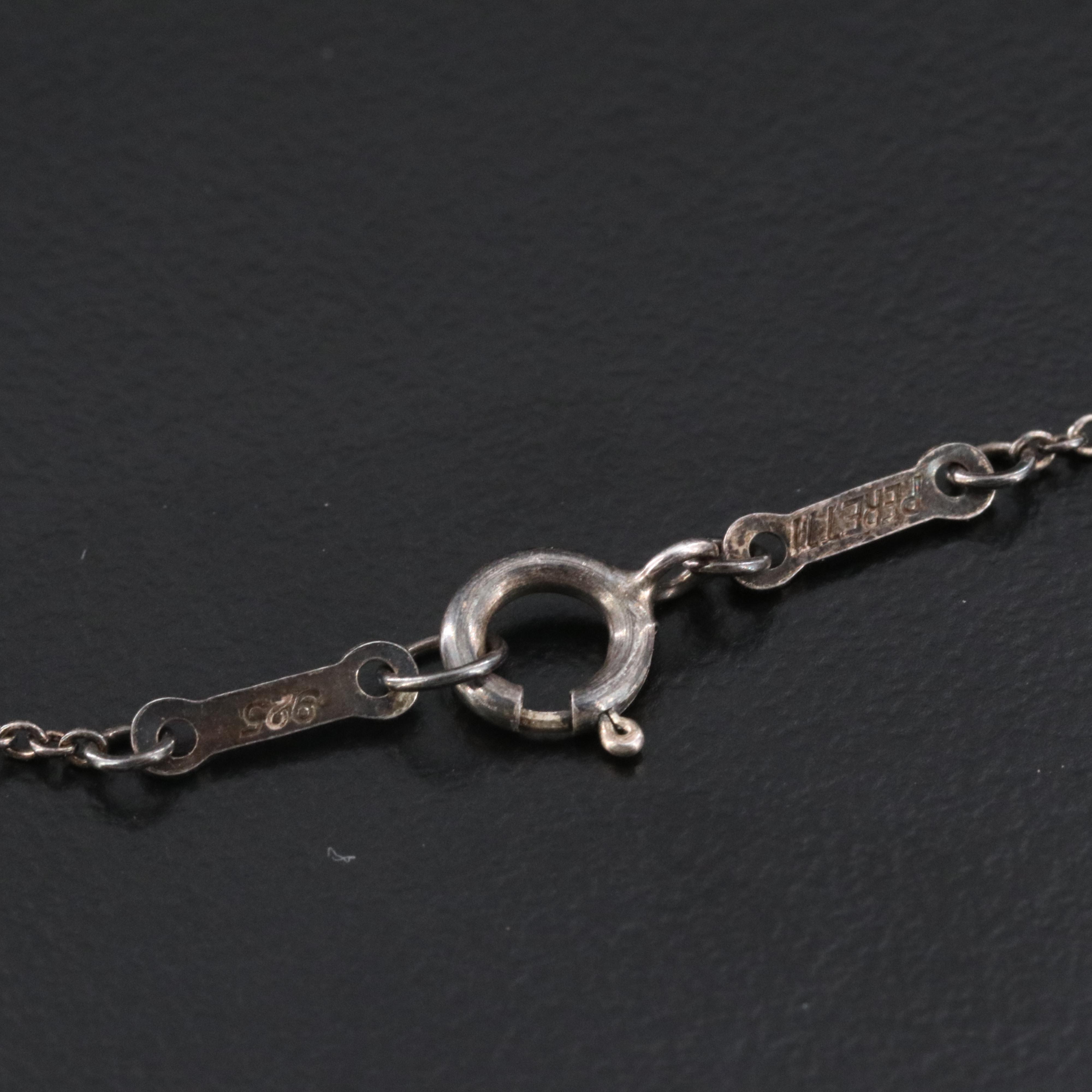 Elsa Peretti for Tiffany & Co. Open Heart Sterling Pendant Necklace