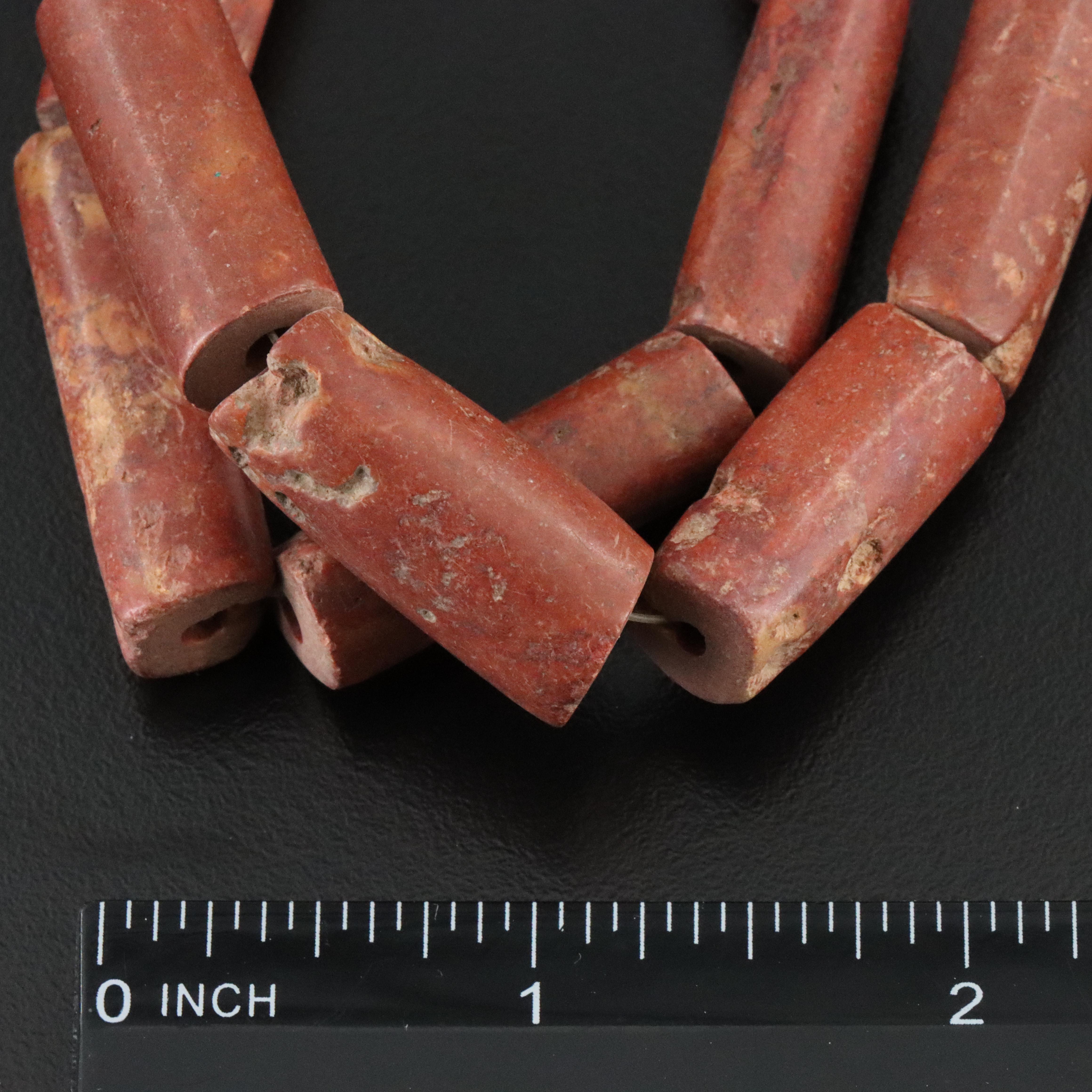 Trade Bead Collection Including Brass, Glass Beads and Wood