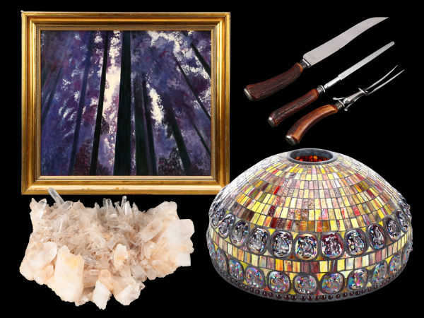 An Artful Mix: Stained Glass, Antiques & Eclectic Finds
