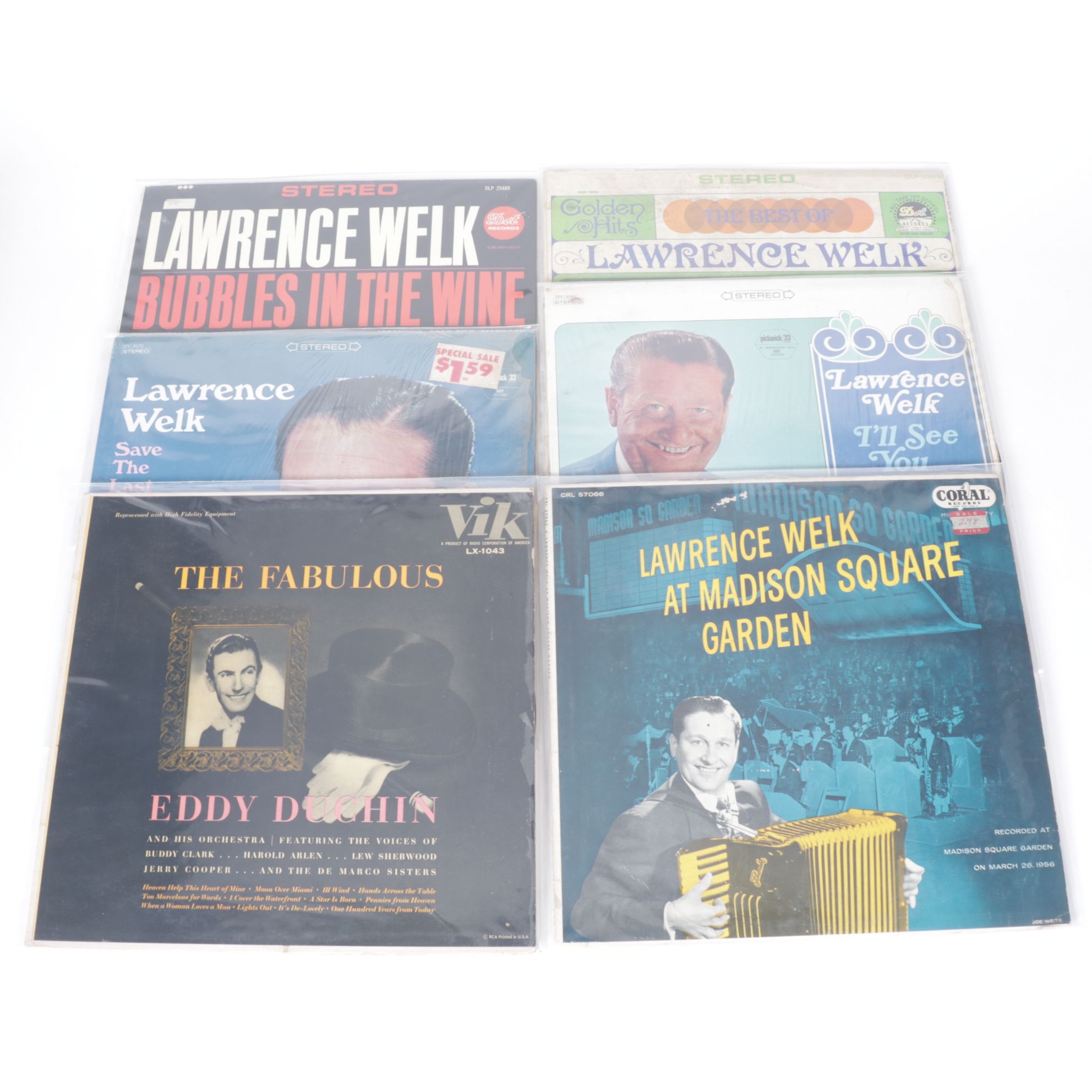 Lawrence Welk, Eddy Duchin & More Vinyl Record Albums