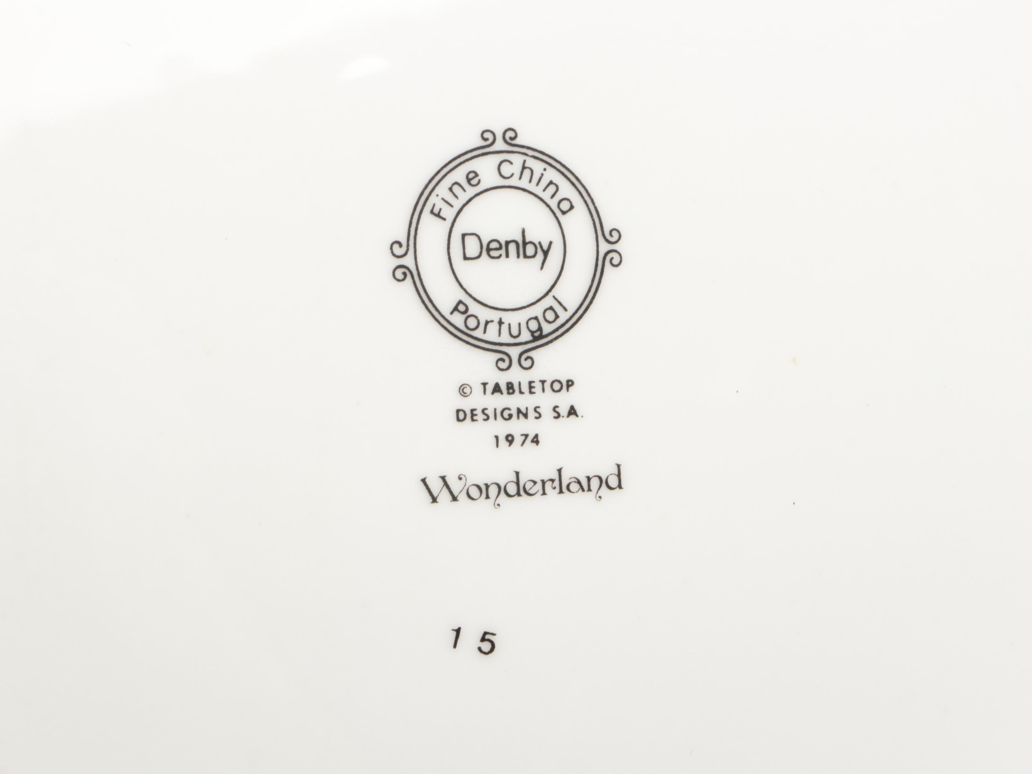 Denby "Wonderland" Porcelain Dinnerware