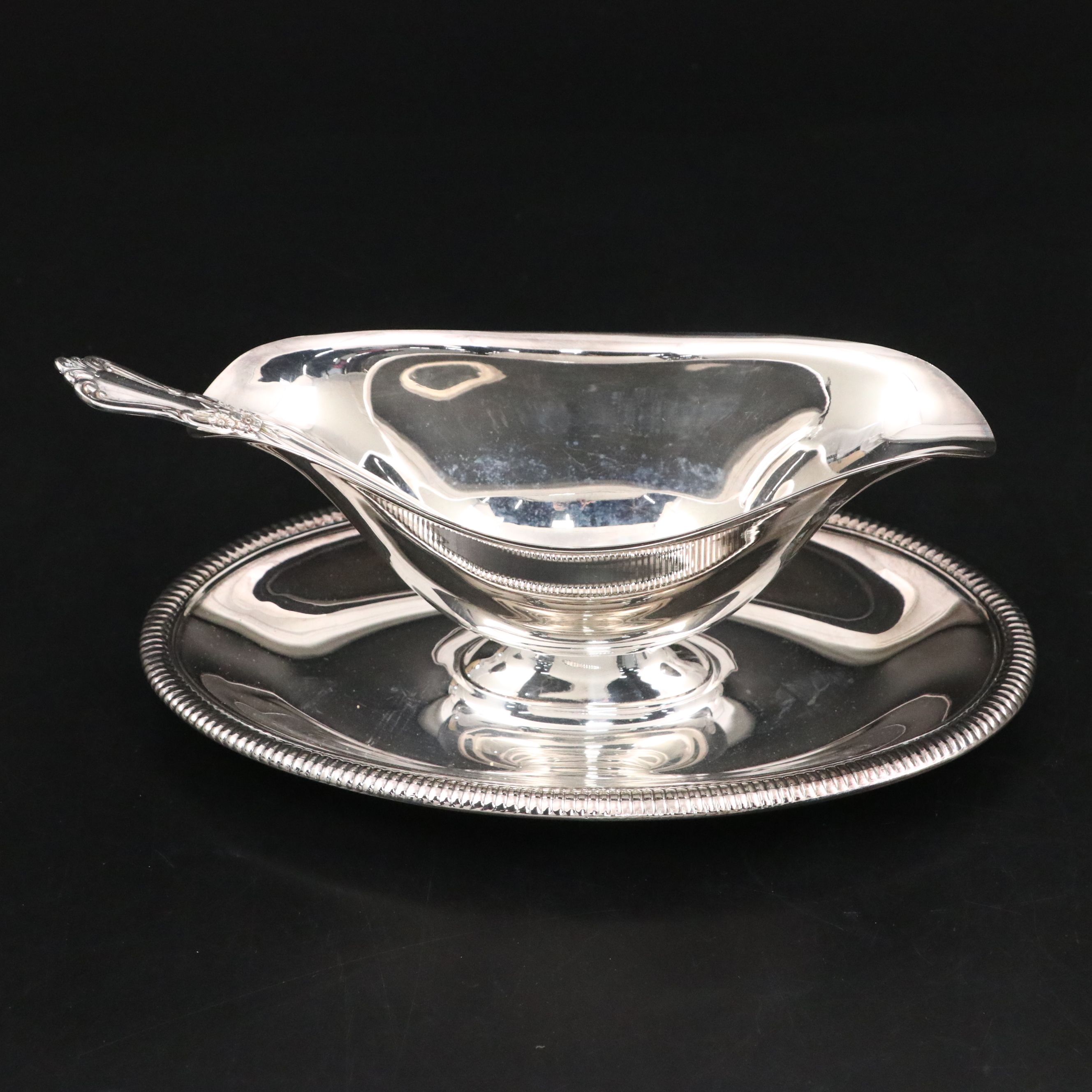 American Silver Plate Trays and Serving Dishes with Other Table Accessories