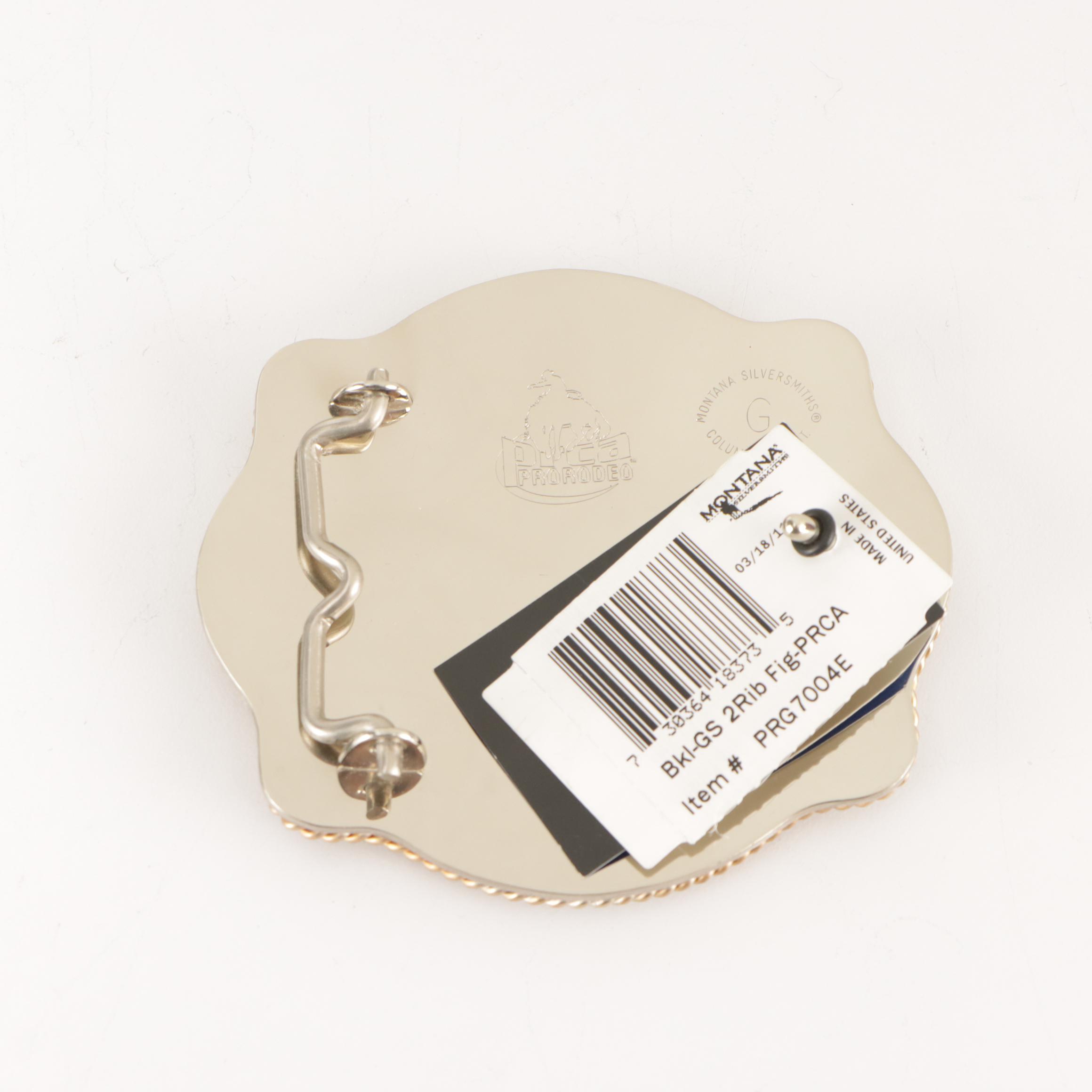 Floyd Becenti Jr. Navajo and Prorodeo Sterling Silver Belt Buckle & Other Belt