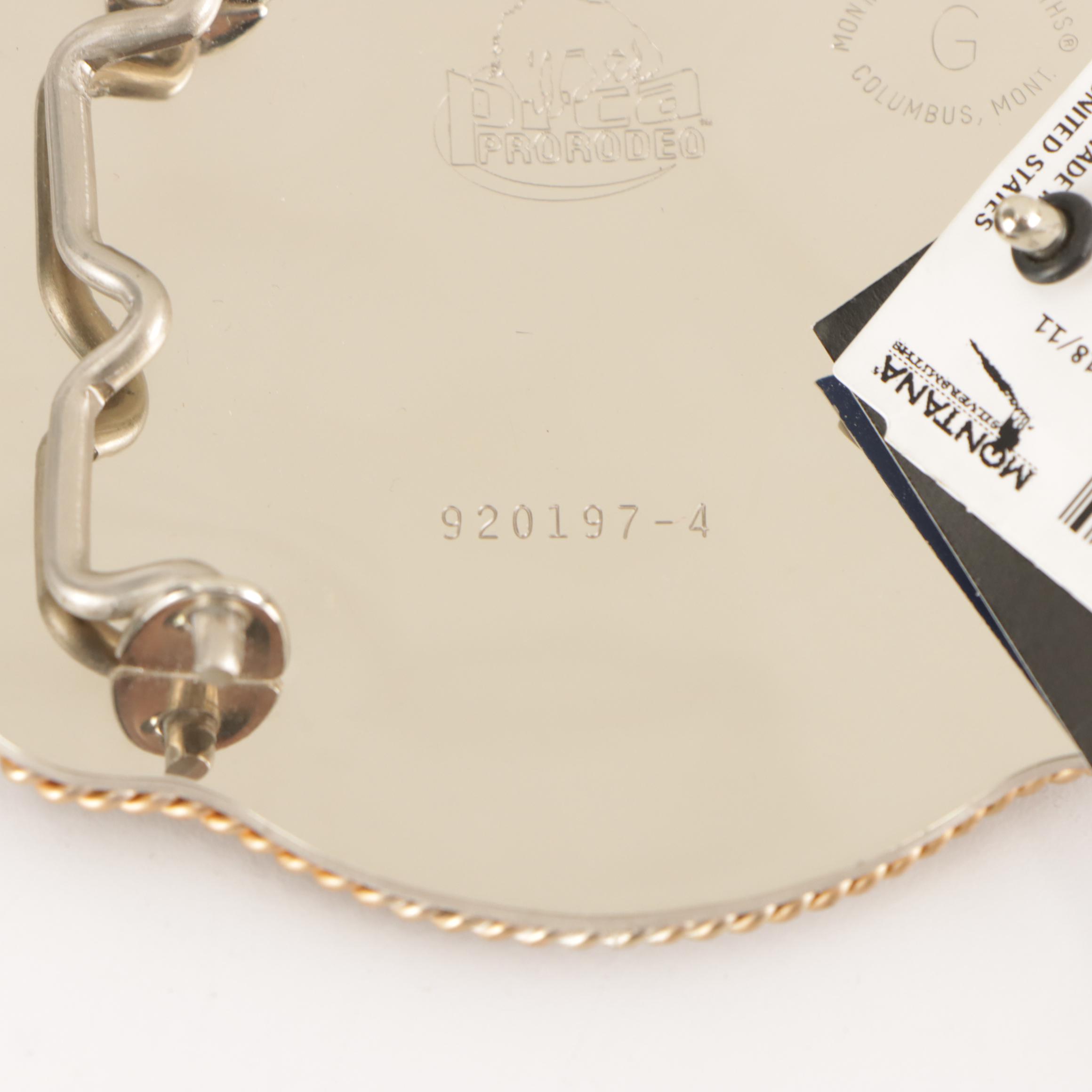 Floyd Becenti Jr. Navajo and Prorodeo Sterling Silver Belt Buckle & Other Belt