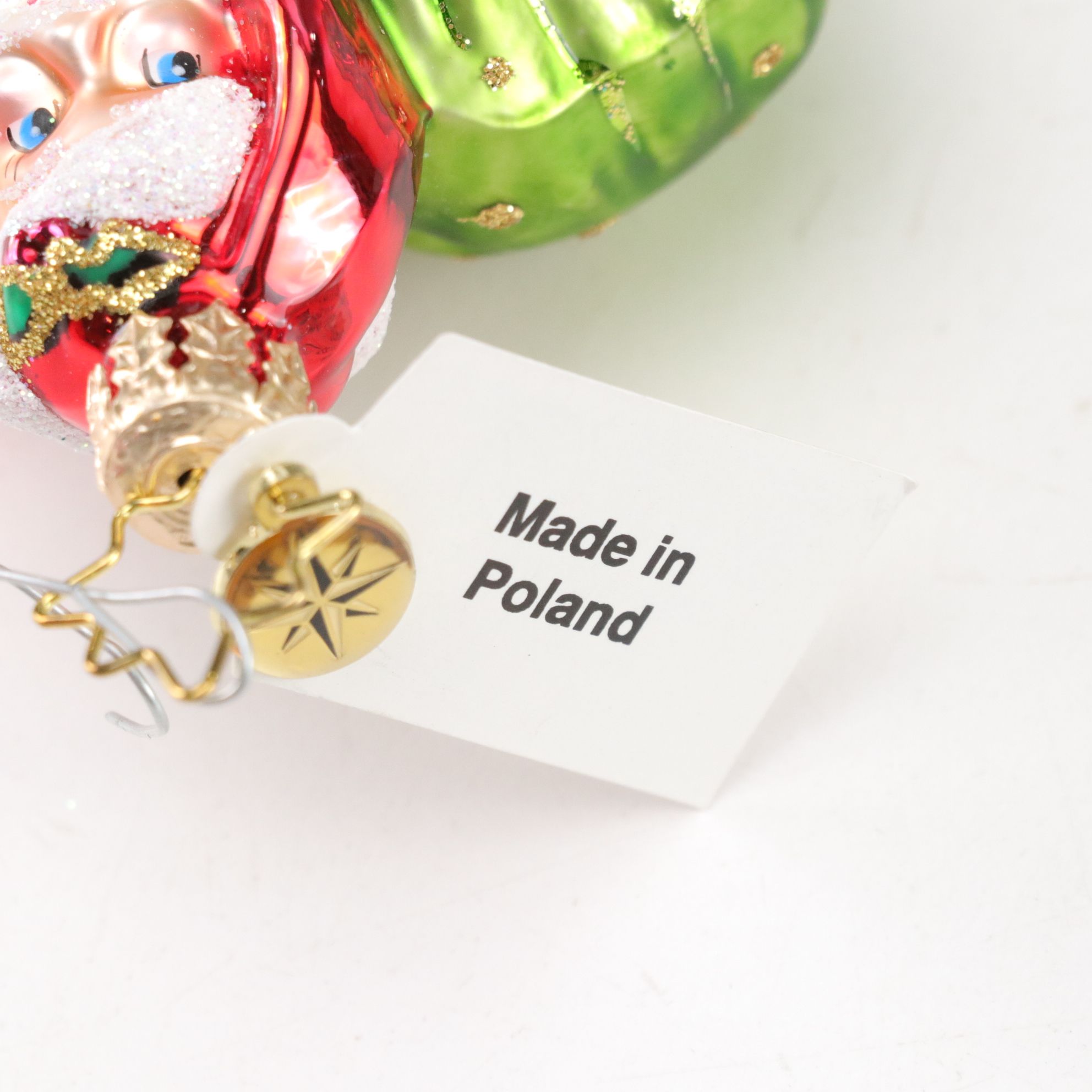 Four Chrisopher Radko Blown Glass Christmas Ornaments with "Midnight Blessings"