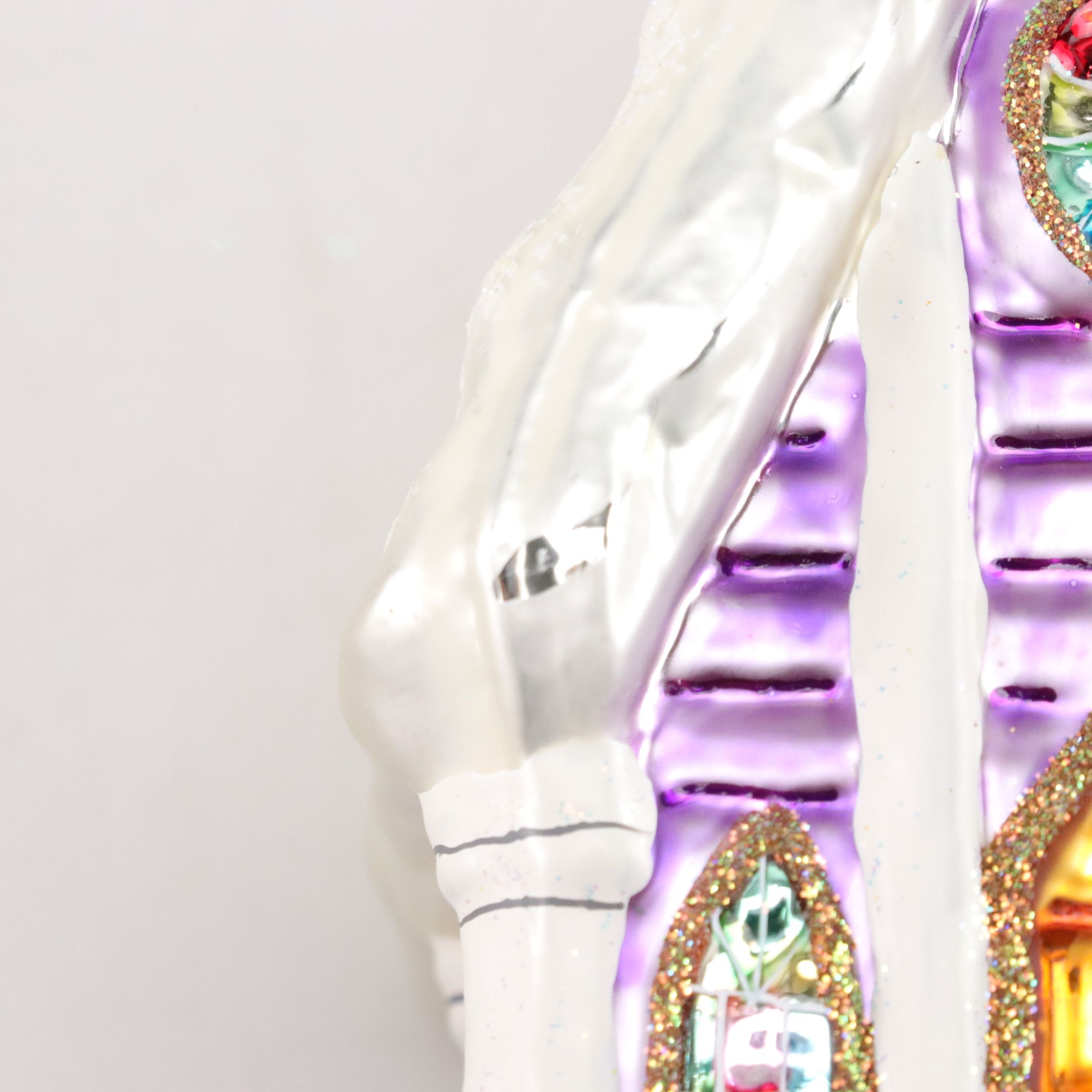 Four Chrisopher Radko Blown Glass Christmas Ornaments with "Midnight Blessings"