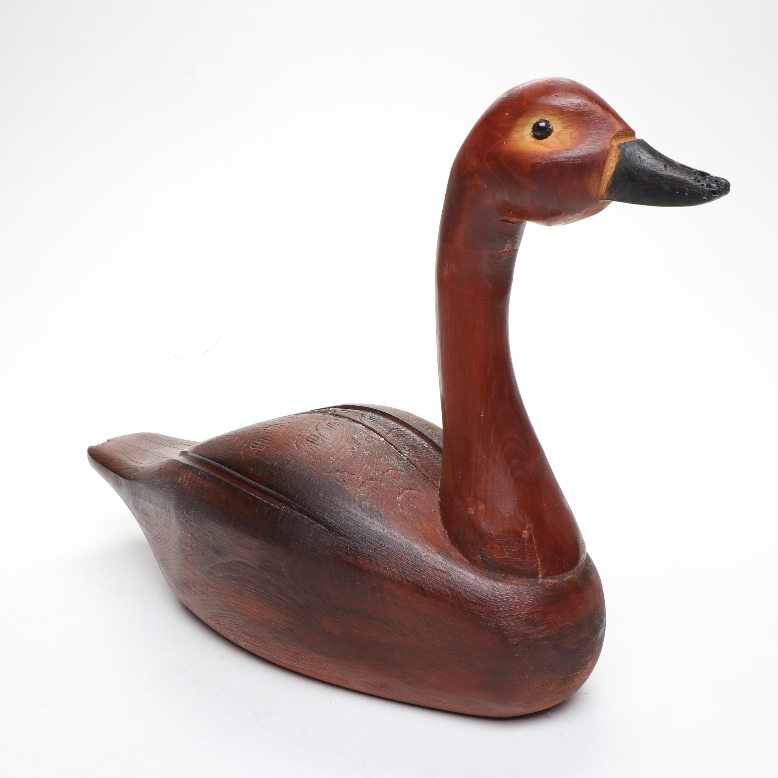 Handmade Wood Duck Decoys with Other Bird Figures