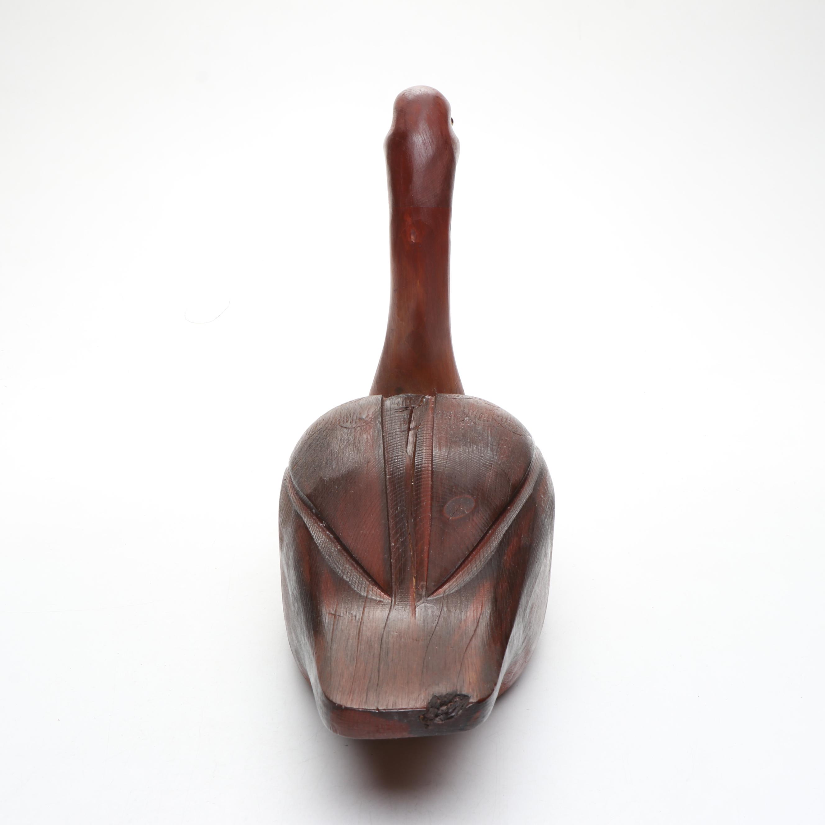 Handmade Wood Duck Decoys with Other Bird Figures