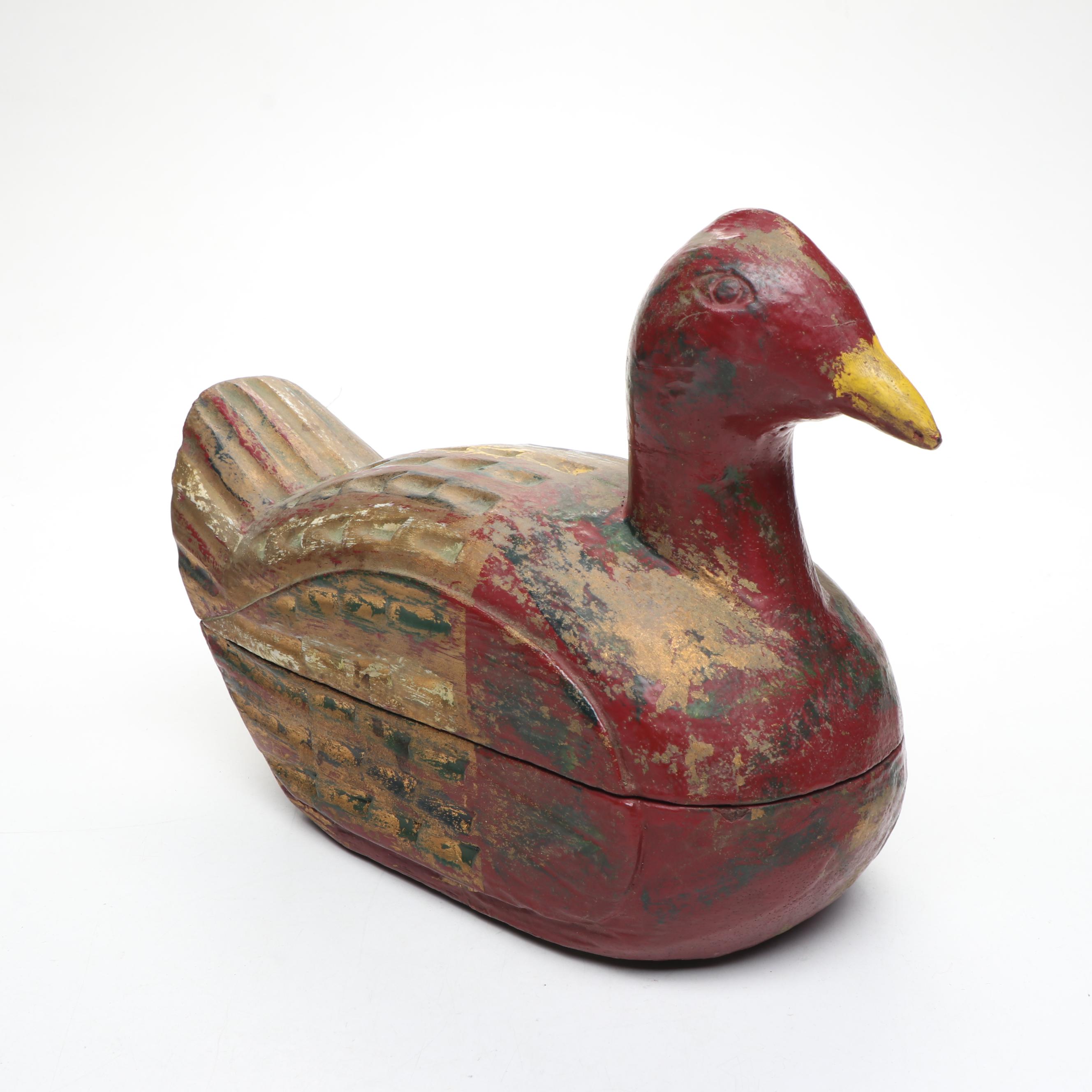 Handmade Wood Duck Decoys with Other Bird Figures