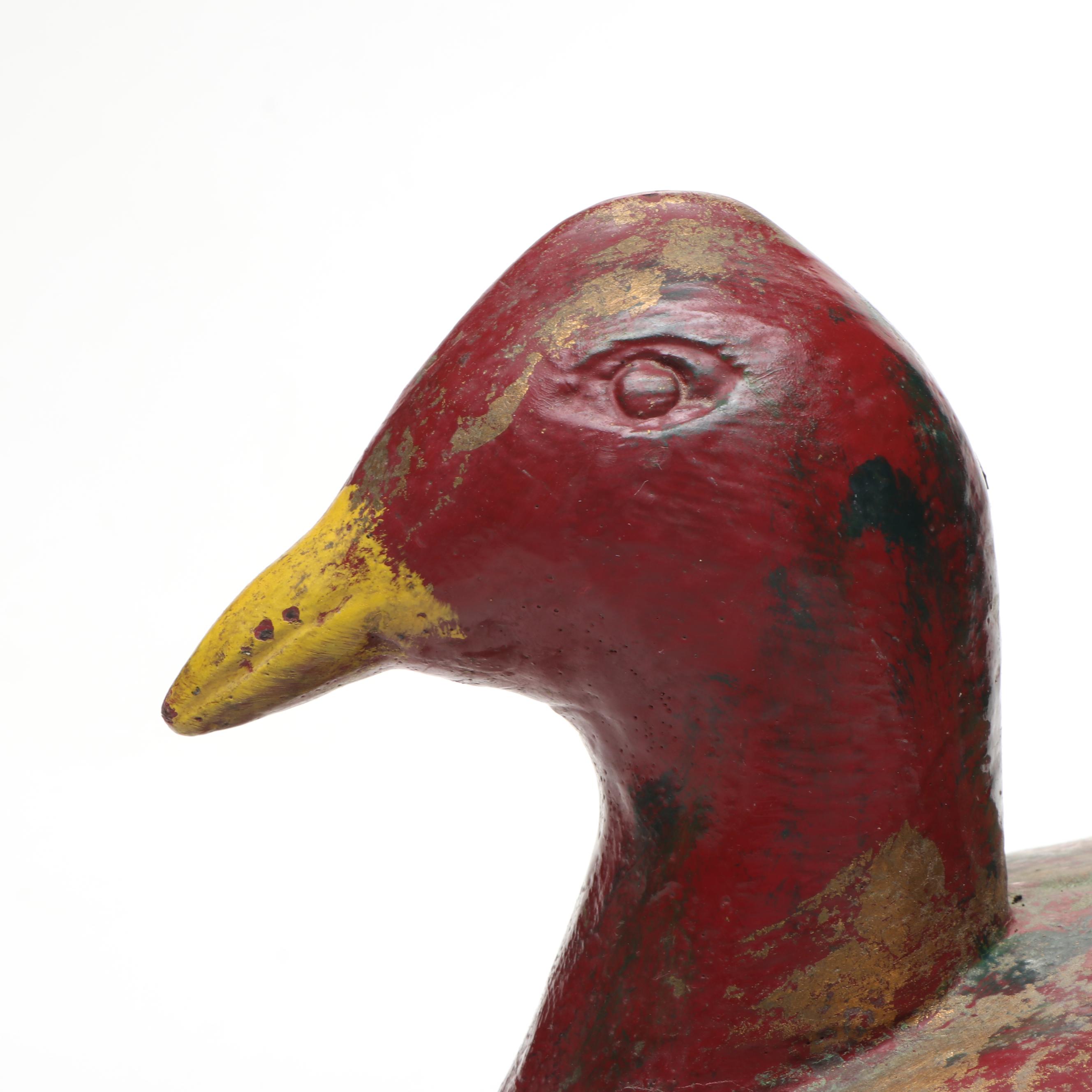 Handmade Wood Duck Decoys with Other Bird Figures