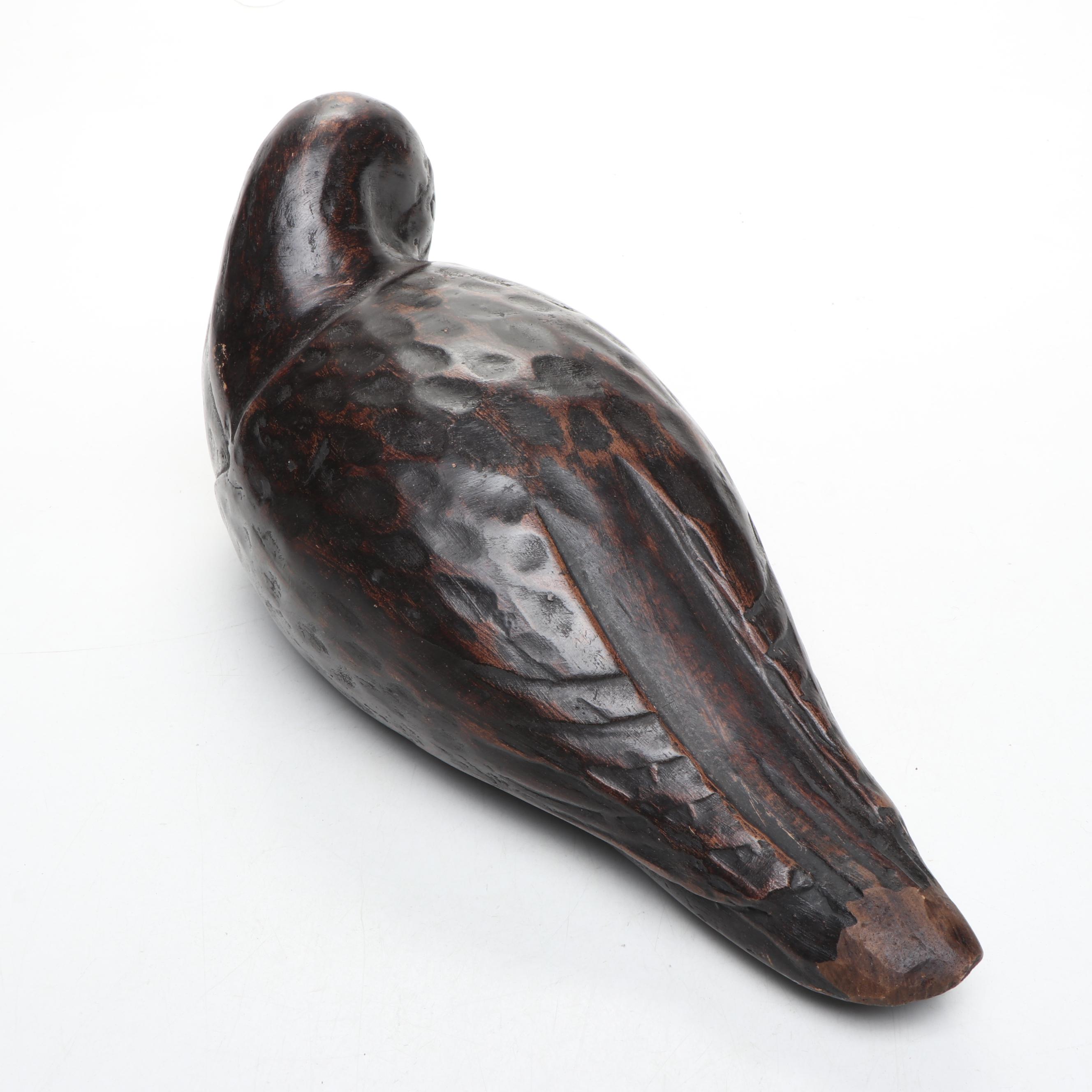 Handmade Wood Duck Decoys with Other Bird Figures