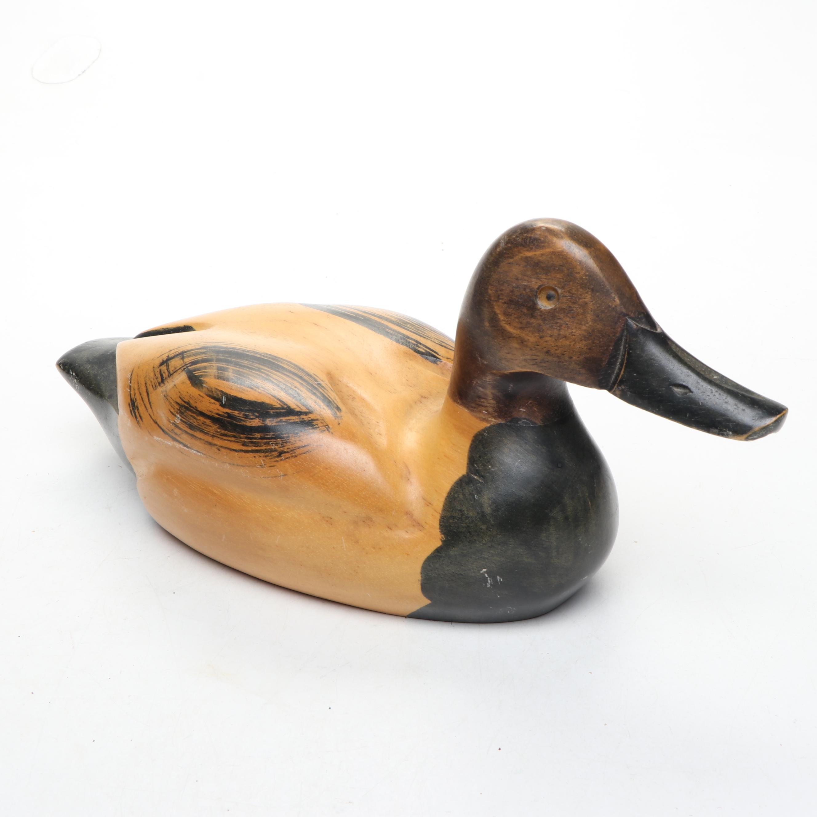 Handmade Wood Duck Decoys with Other Bird Figures