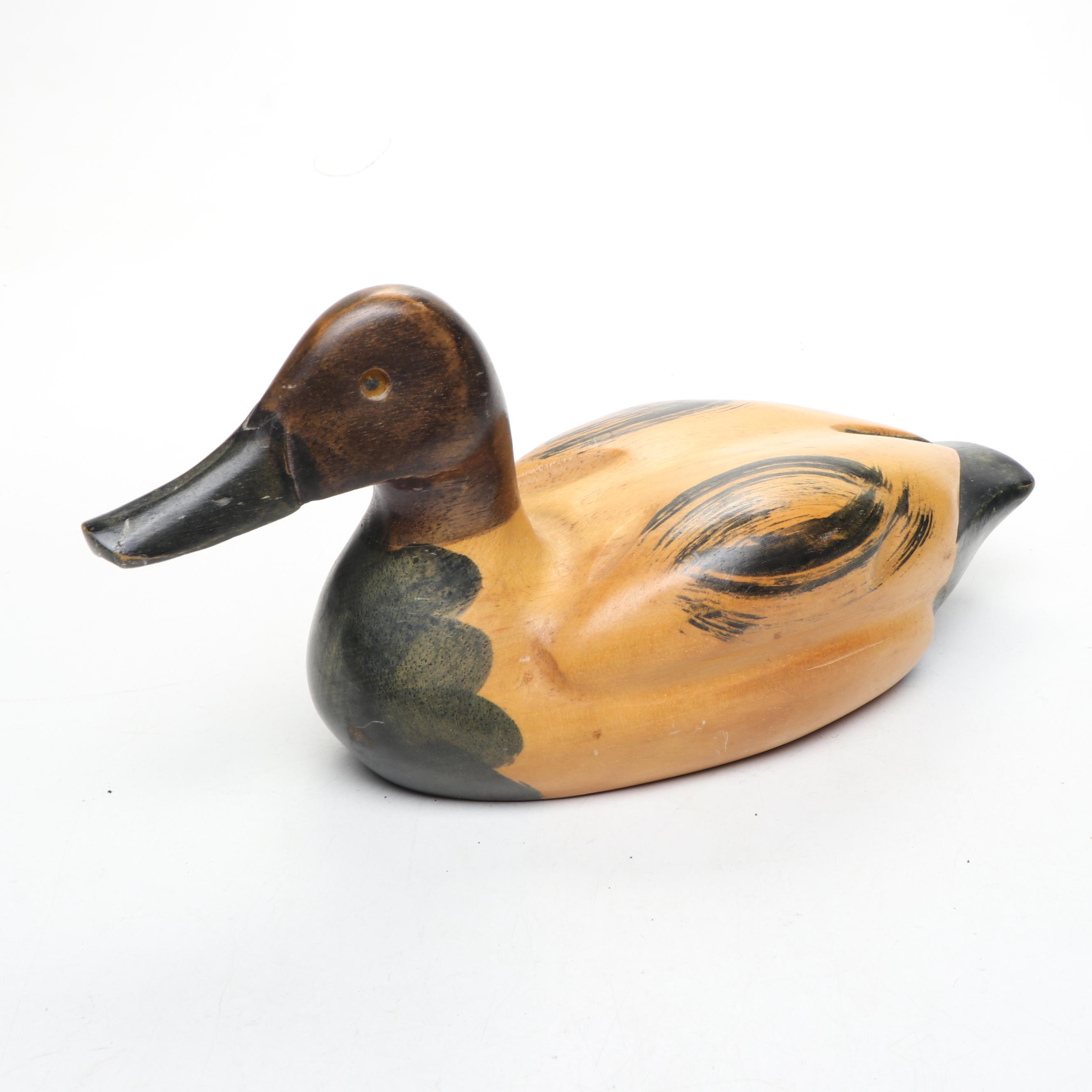 Handmade Wood Duck Decoys with Other Bird Figures