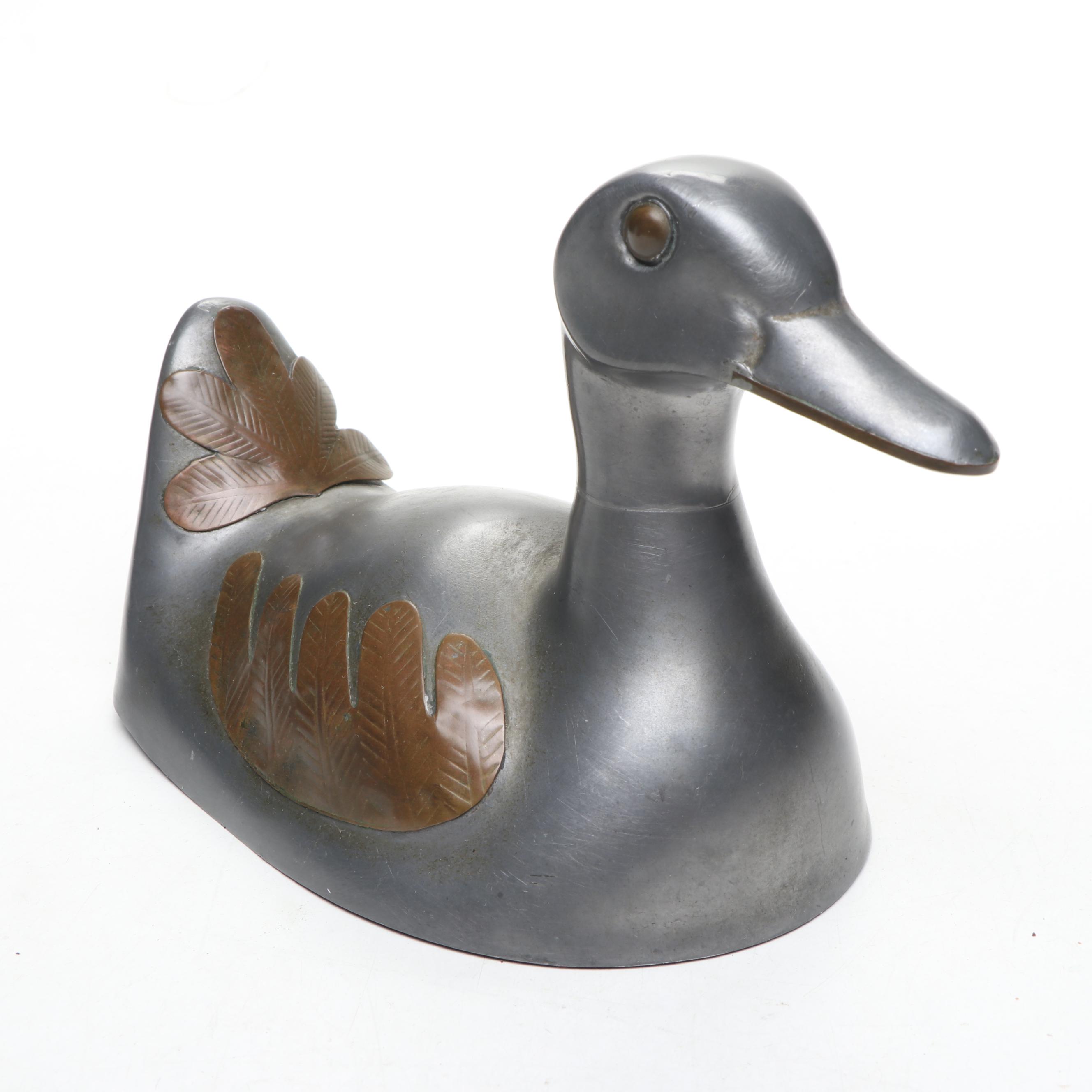 Handmade Wood Duck Decoys with Other Bird Figures