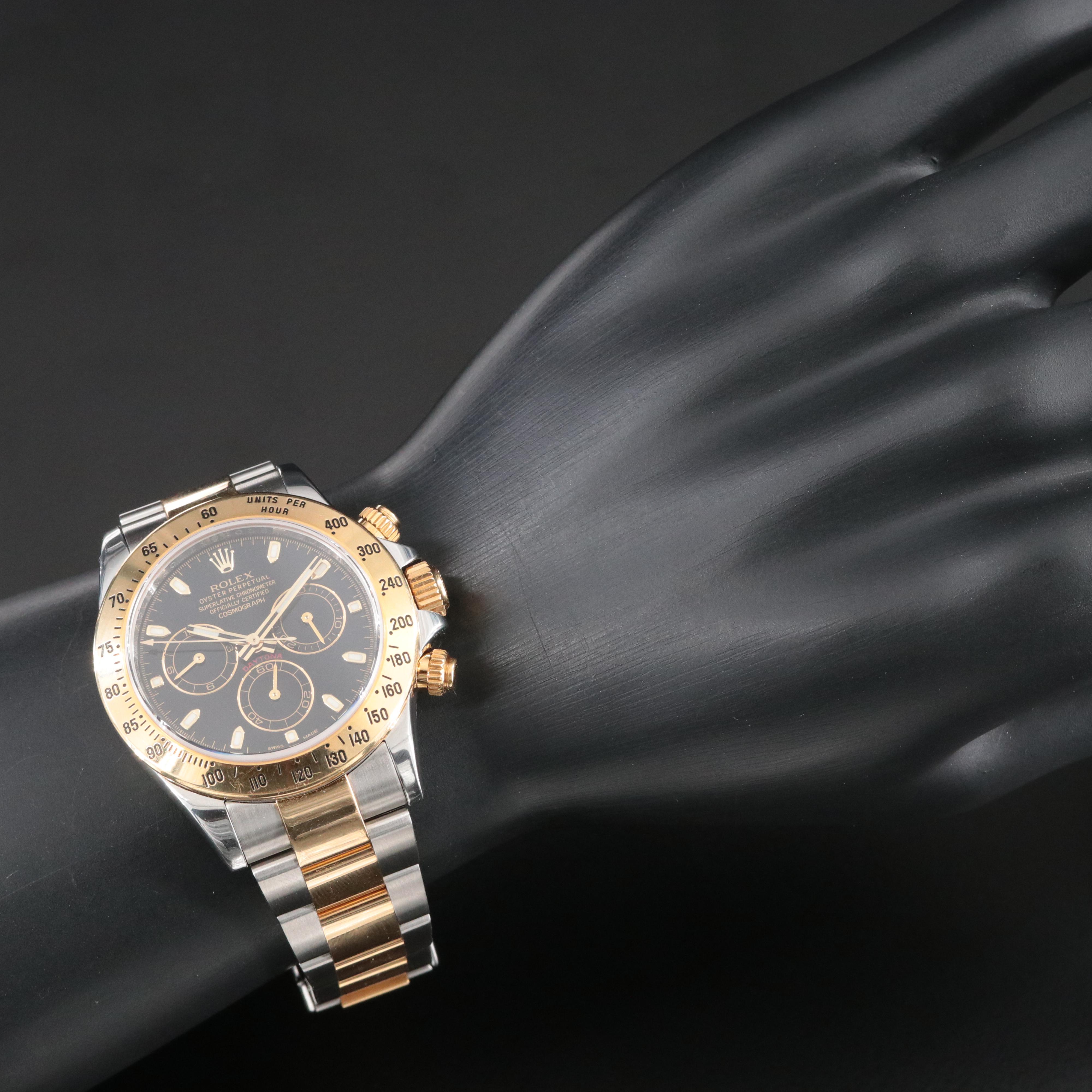 Rolex Cosmograph Daytona Black Dial Roselor Watch