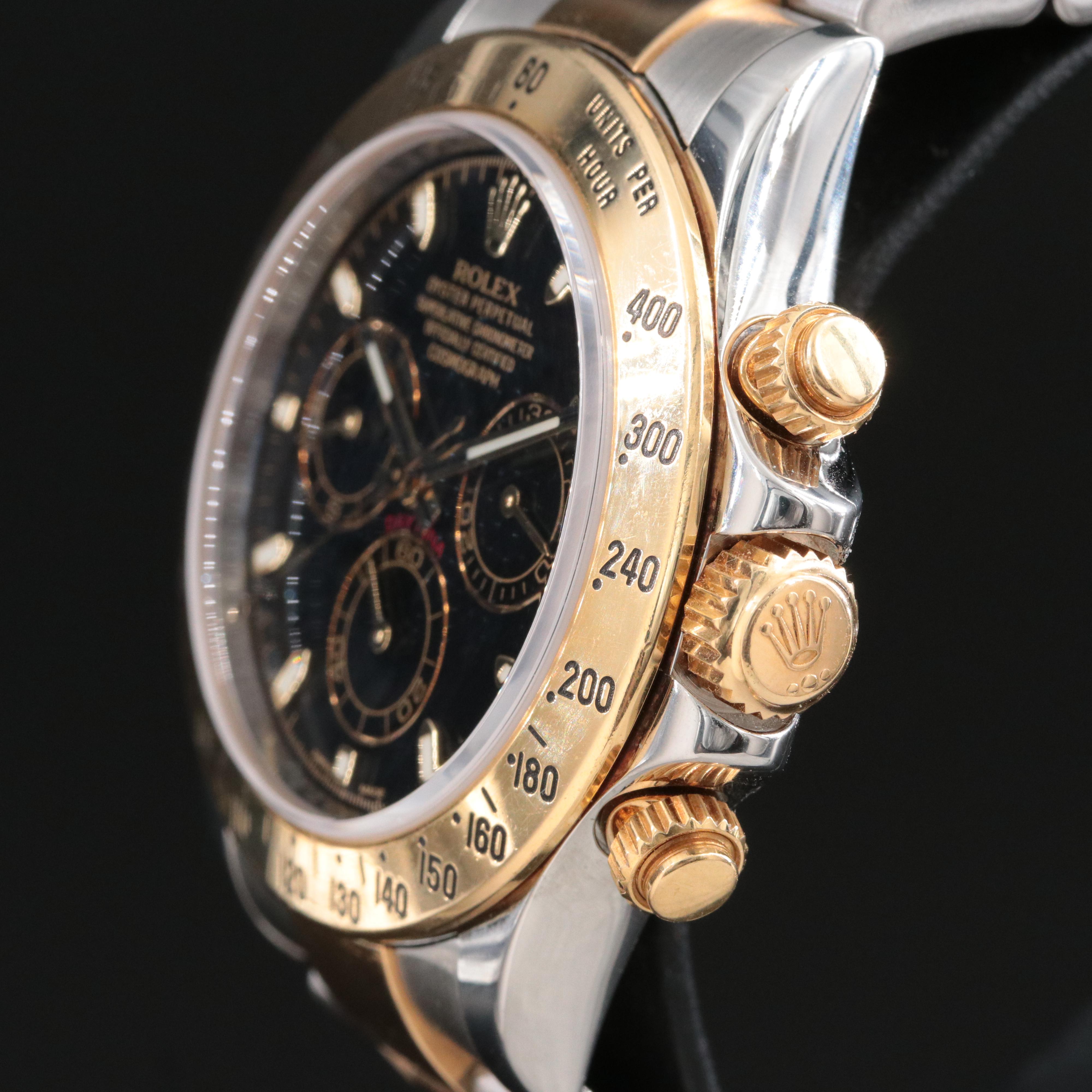 Rolex Cosmograph Daytona Black Dial Roselor Watch