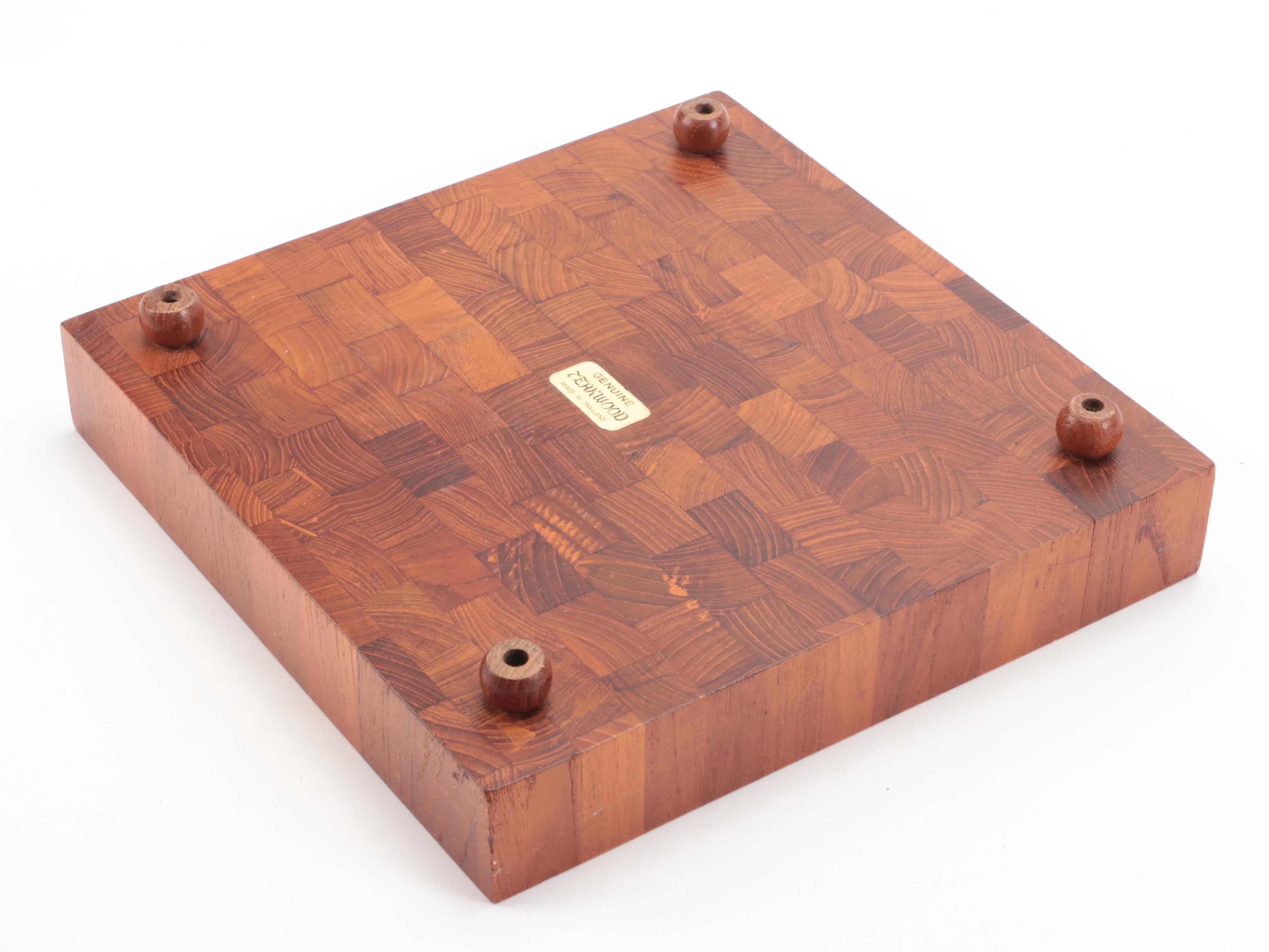 Teak with Other Wooden Cutting Board