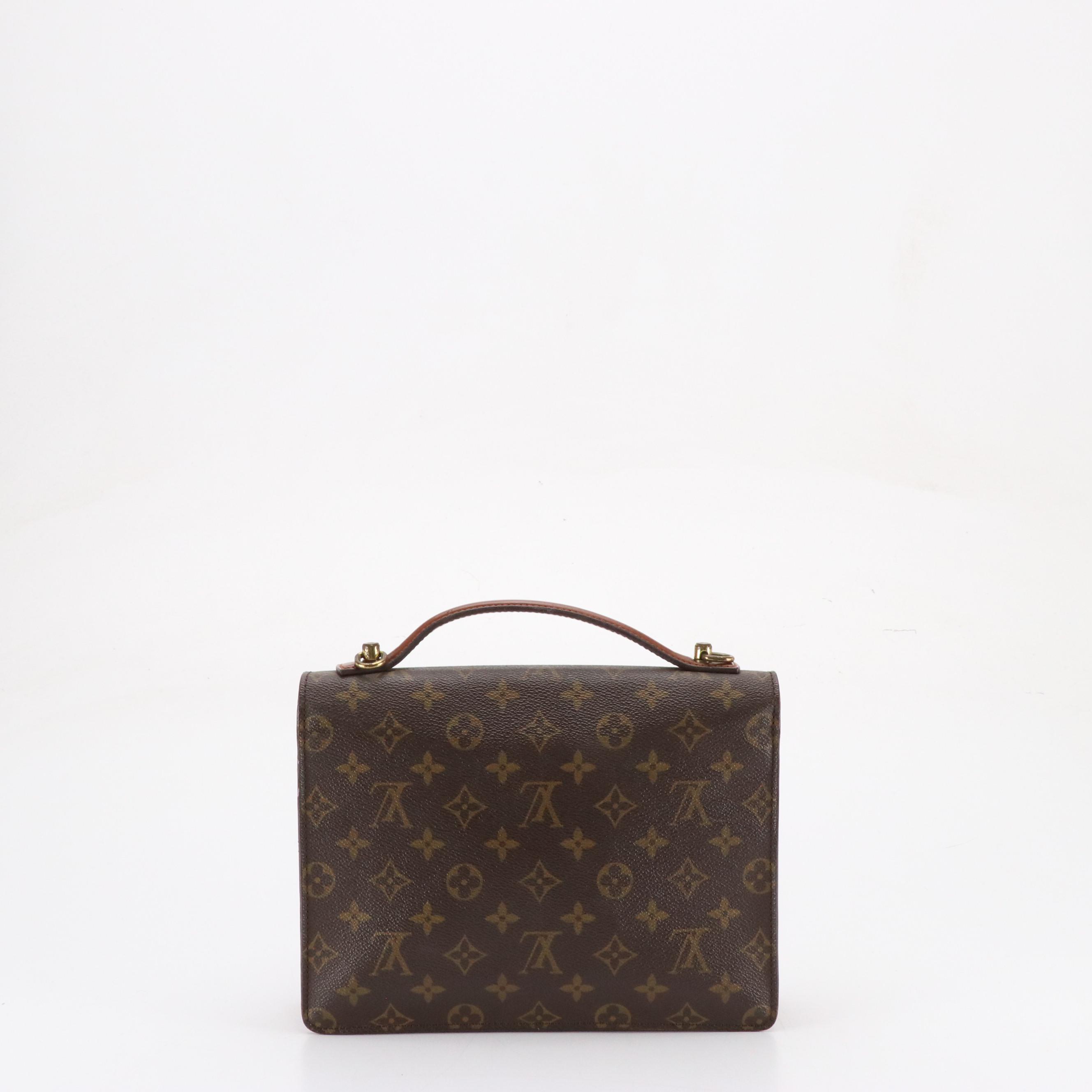 Louis Vuitton Monceau 26 Two-Way Bag in Monogram Canvas and Leather