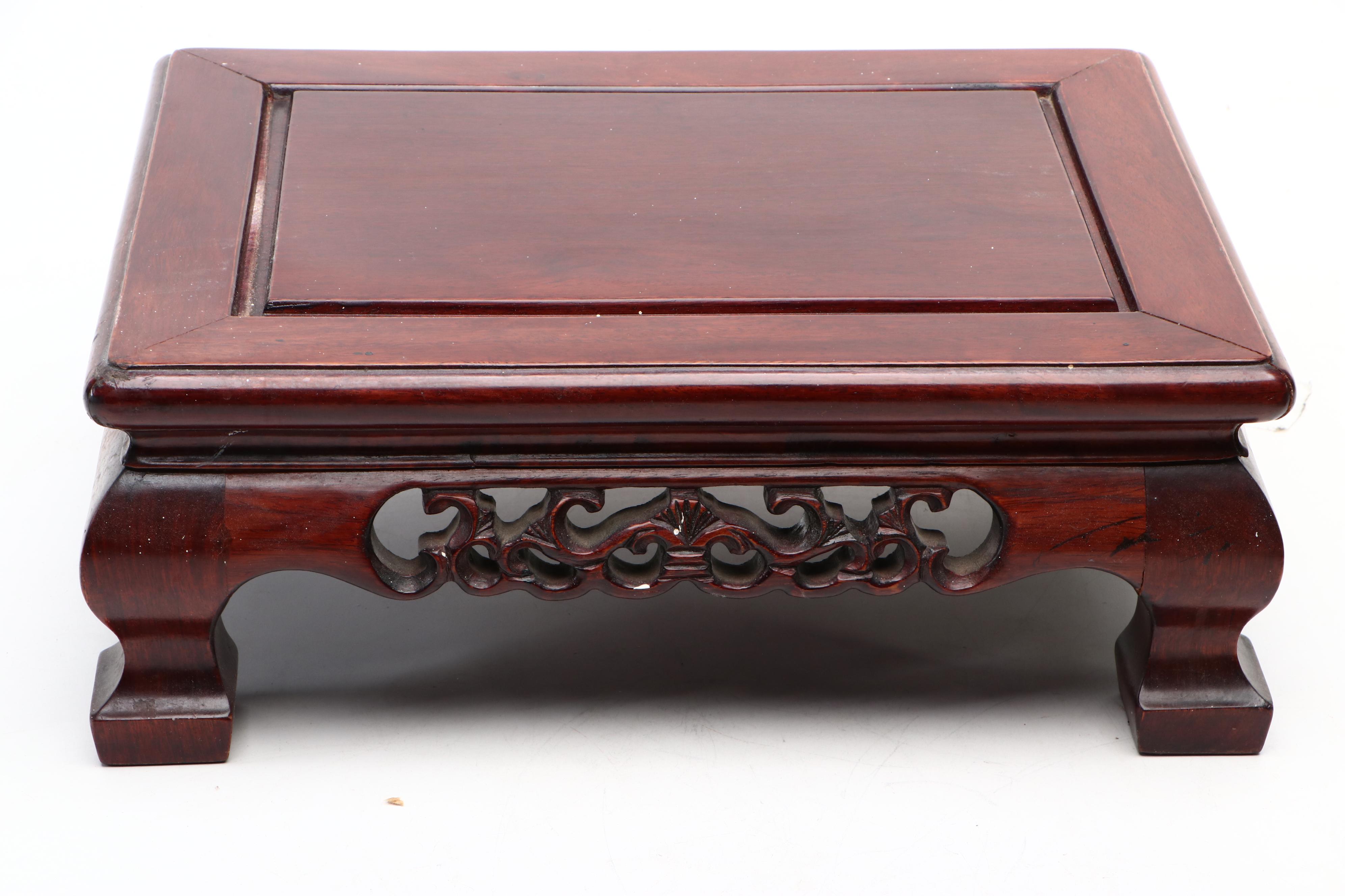 Chinese Carved Wooden Platforms