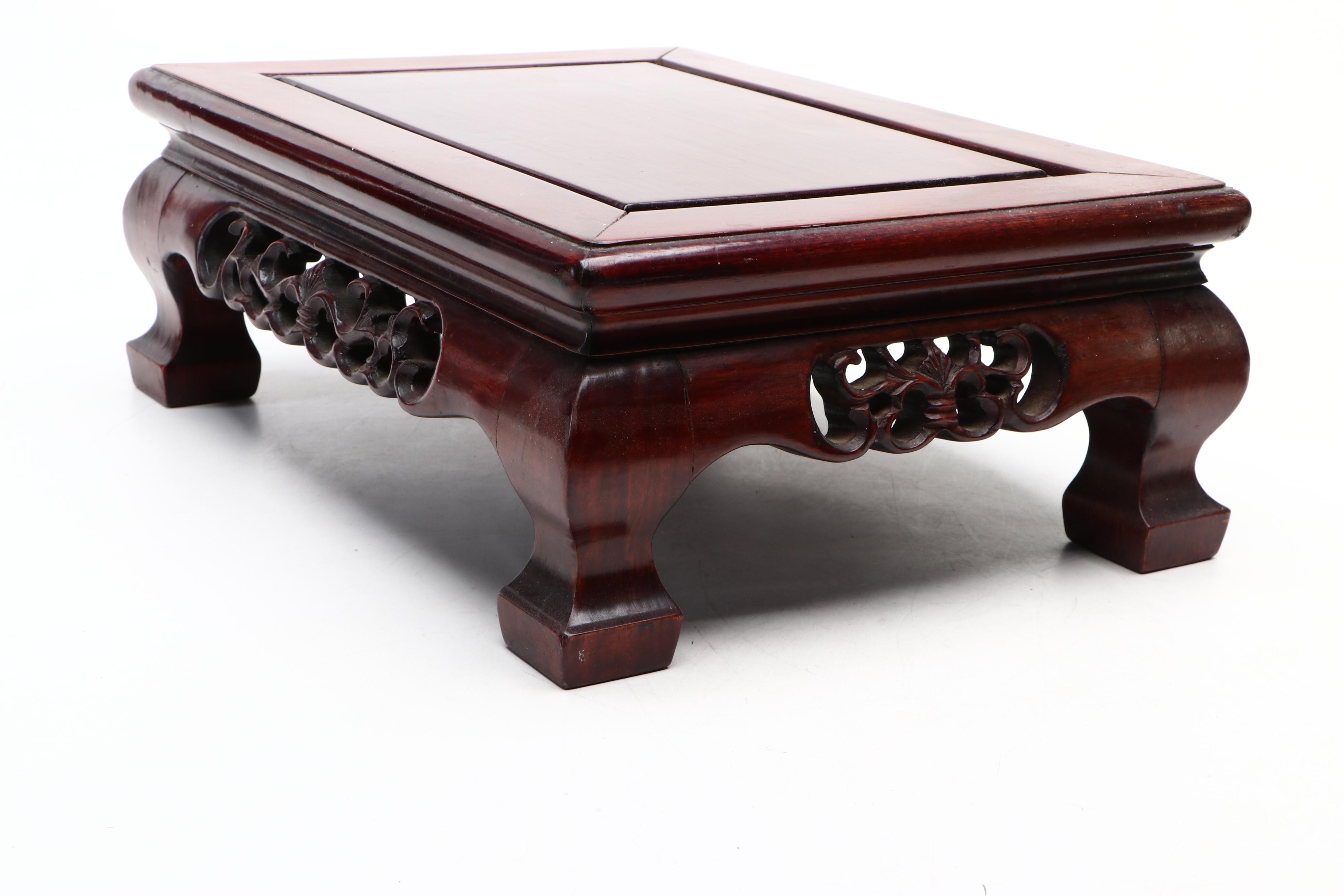 Chinese Carved Wooden Platforms