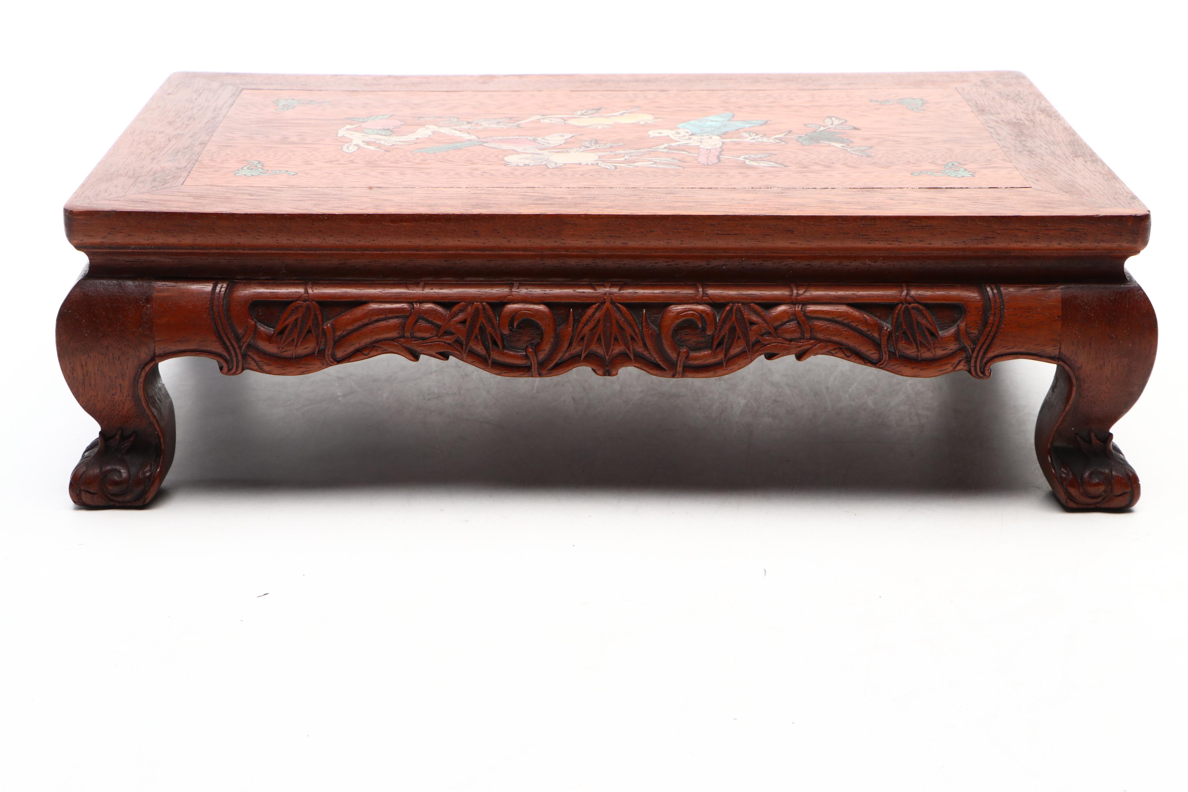 Chinese Carved Wooden Platforms